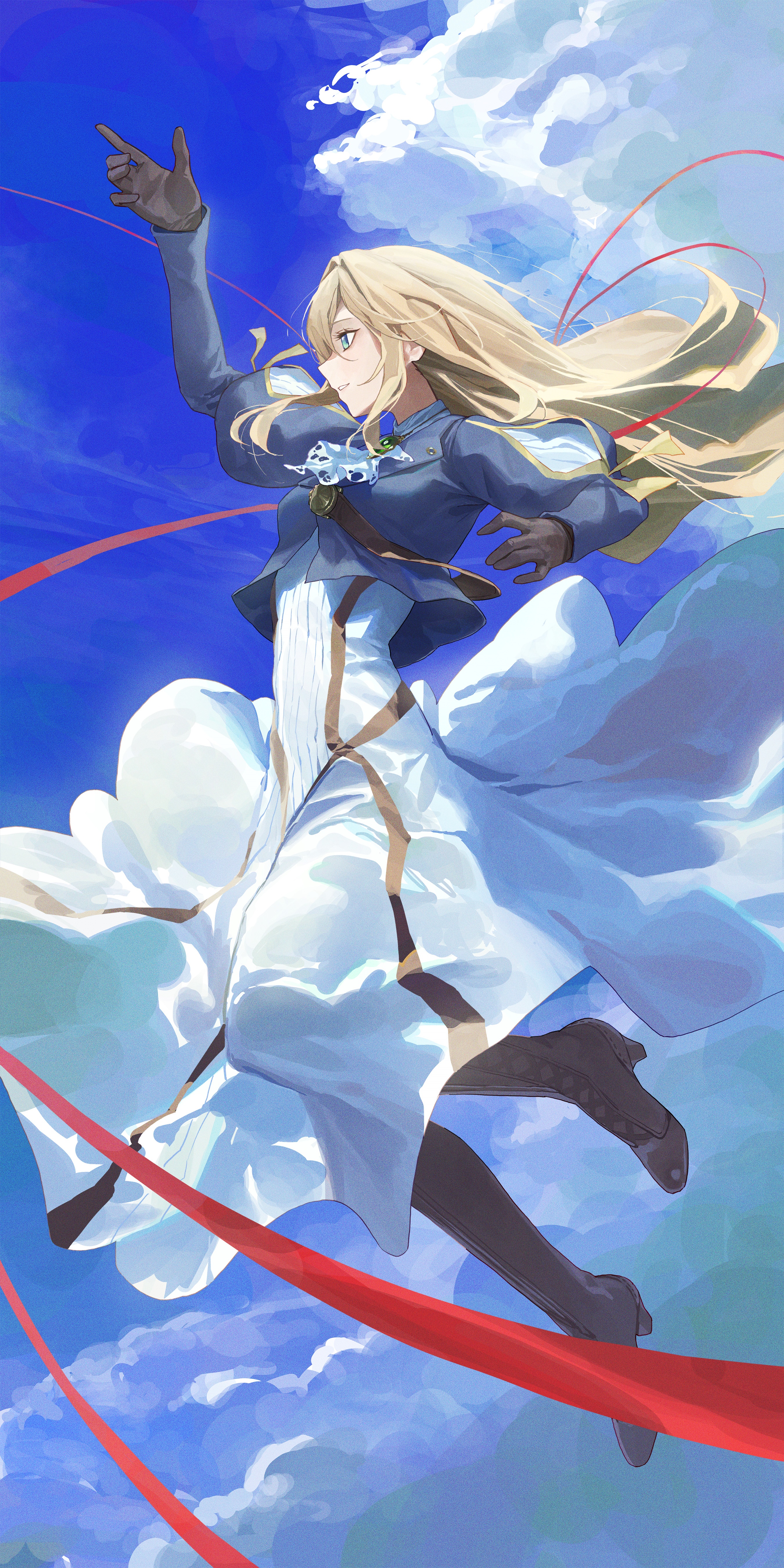 Violet Evergarden in the Sky HD Phone Wallpaper