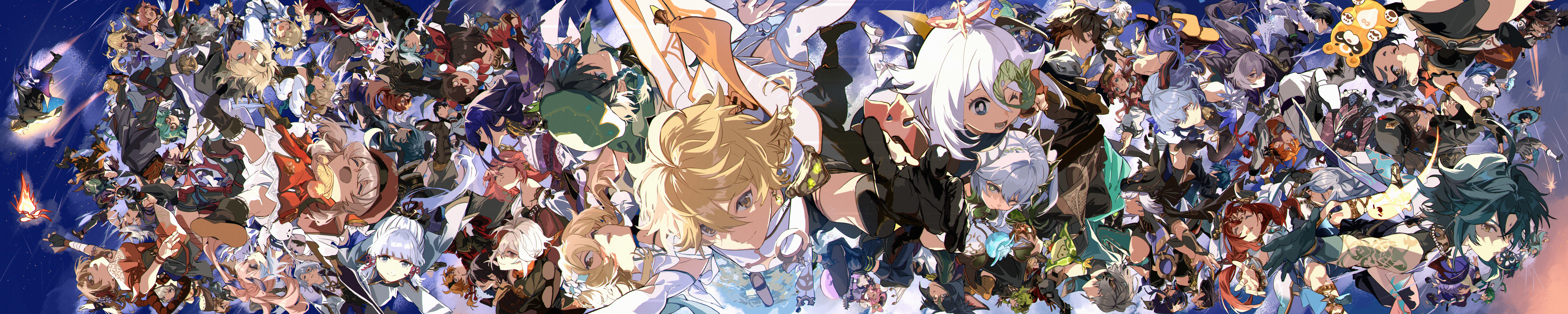 Genshin Impact Characters Montage 4K HD Wallpaper