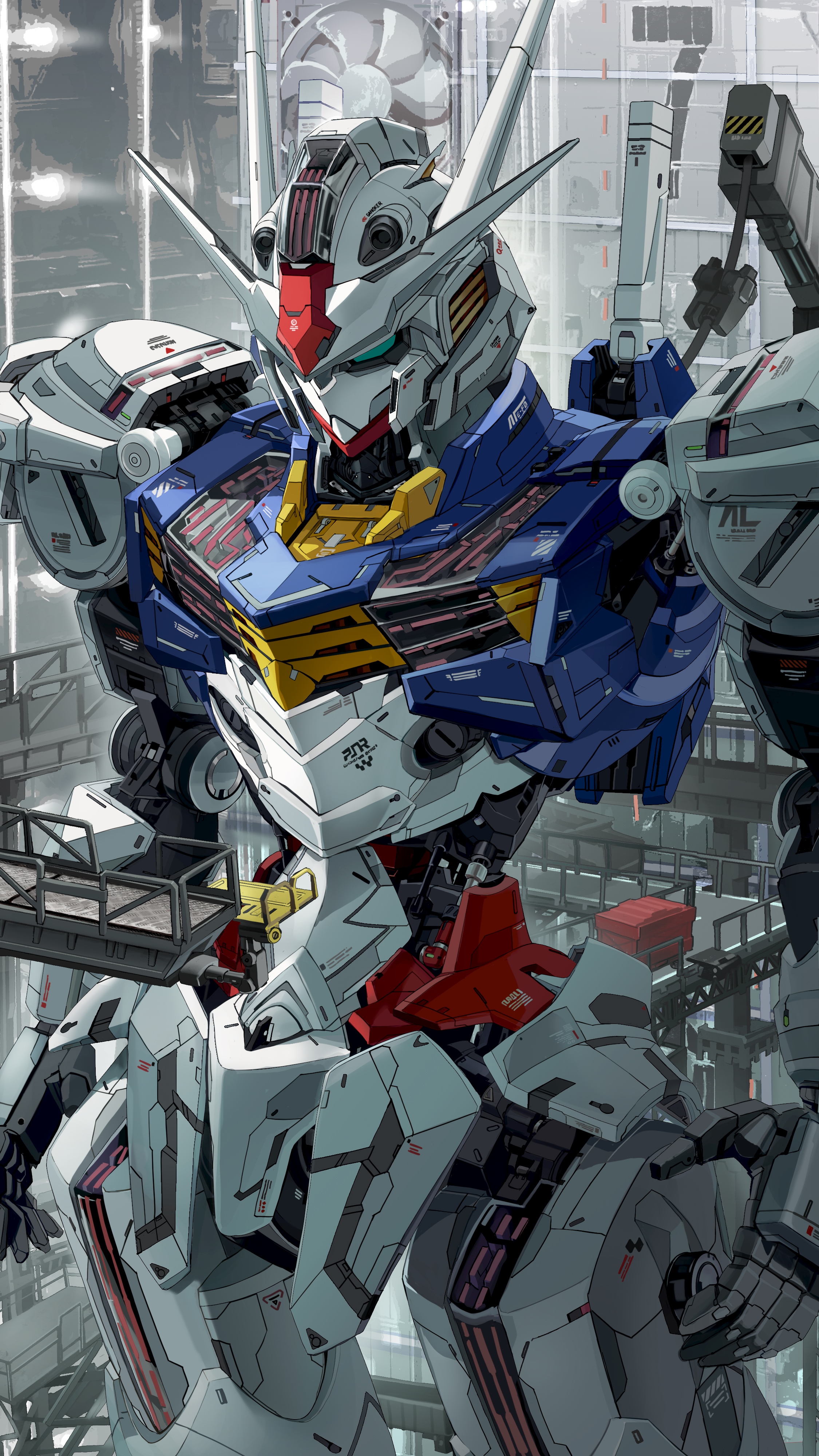 Gundam Aerial from Mobile Suit Gundam THE WITCH FROM MERCURY HD Phone Wallpaper