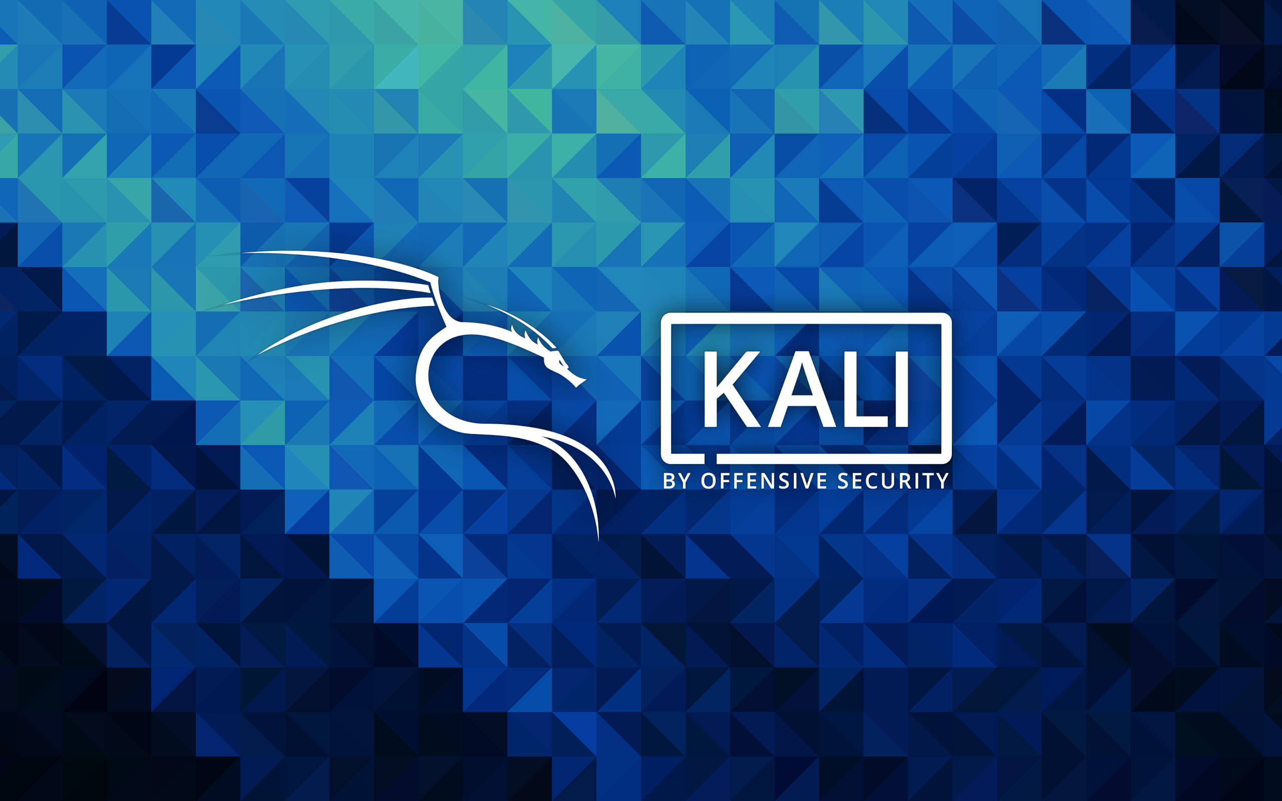 Kali Linux logo and text by Offensive Security HD Wallpaper