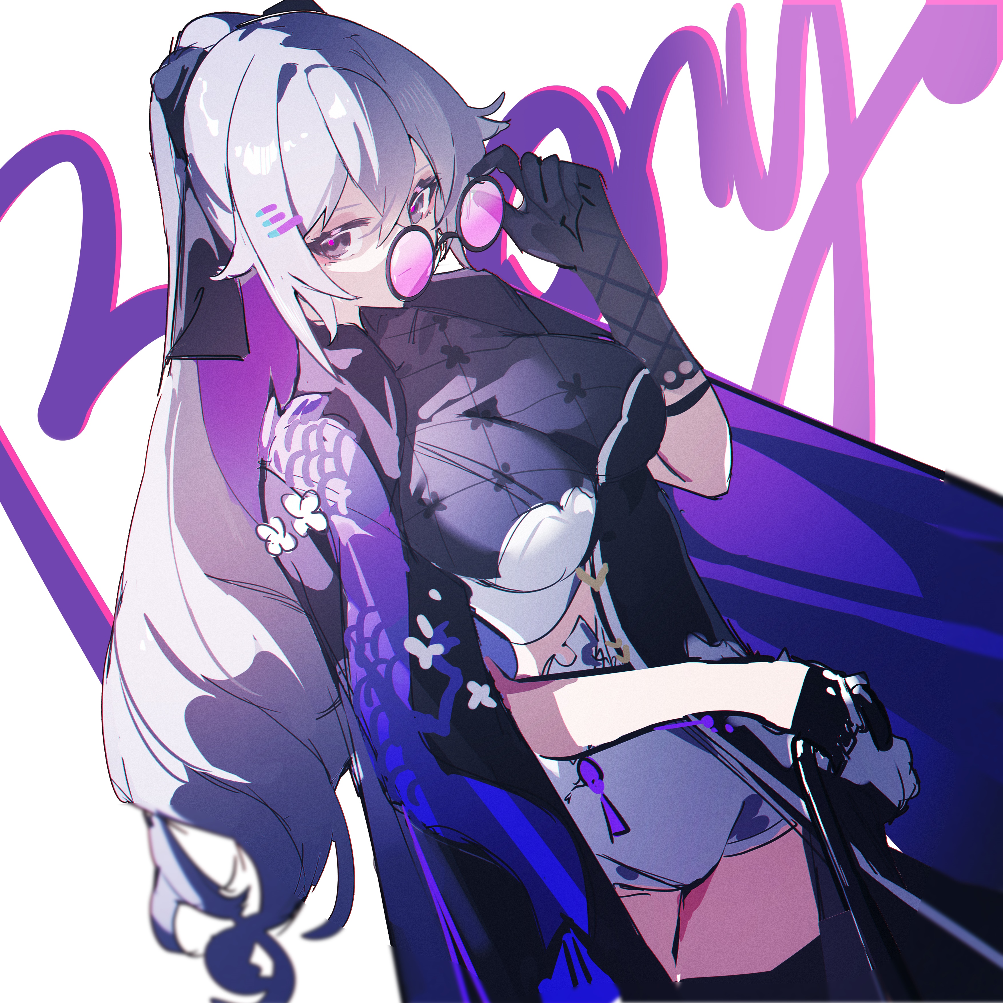 QTian with sunglasses and gloves HD Wallpaper