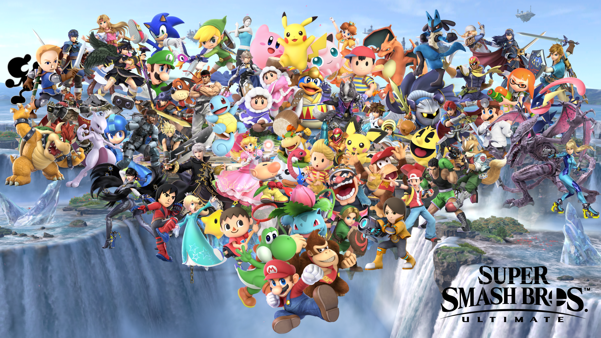 Super Smash Bros. Ultimate Roster with Multiple Characters HD Wallpaper