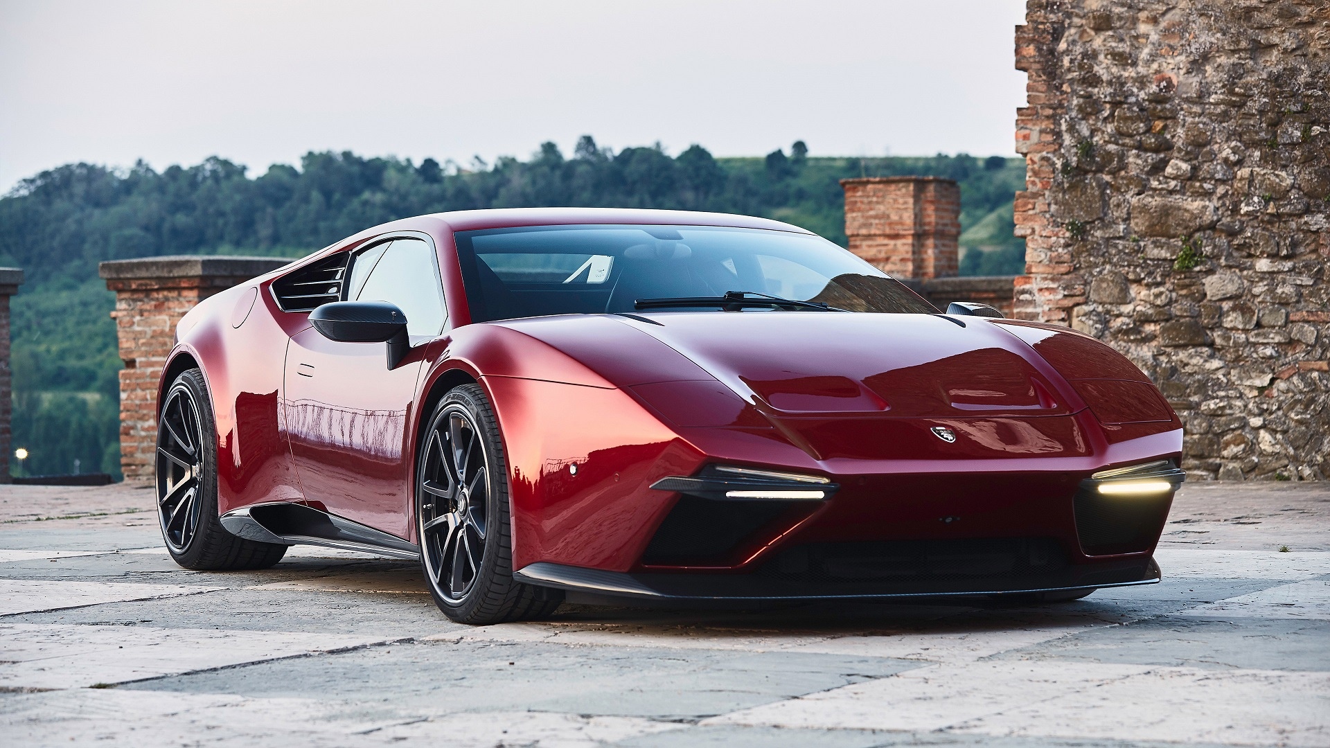 Ares Design Panther ProgettoUno sports car in red HD Wallpaper