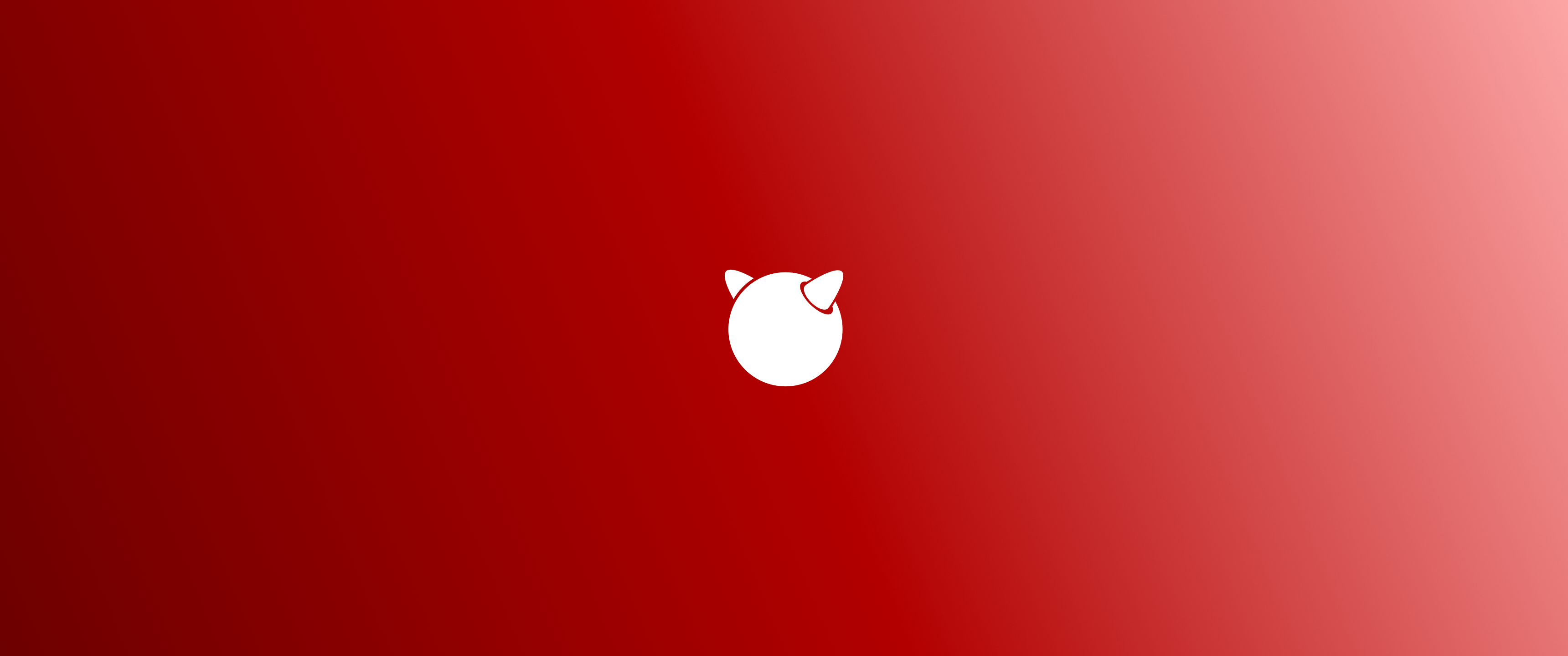 FreeBSD logo on a red gradient background HD Wallpaper