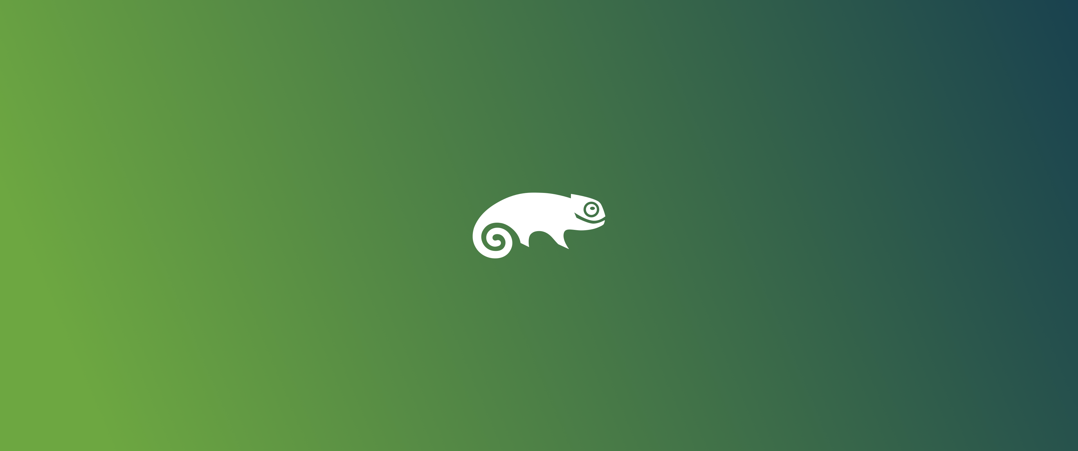 openSUSE Linux logo on a gradient background HD Wallpaper