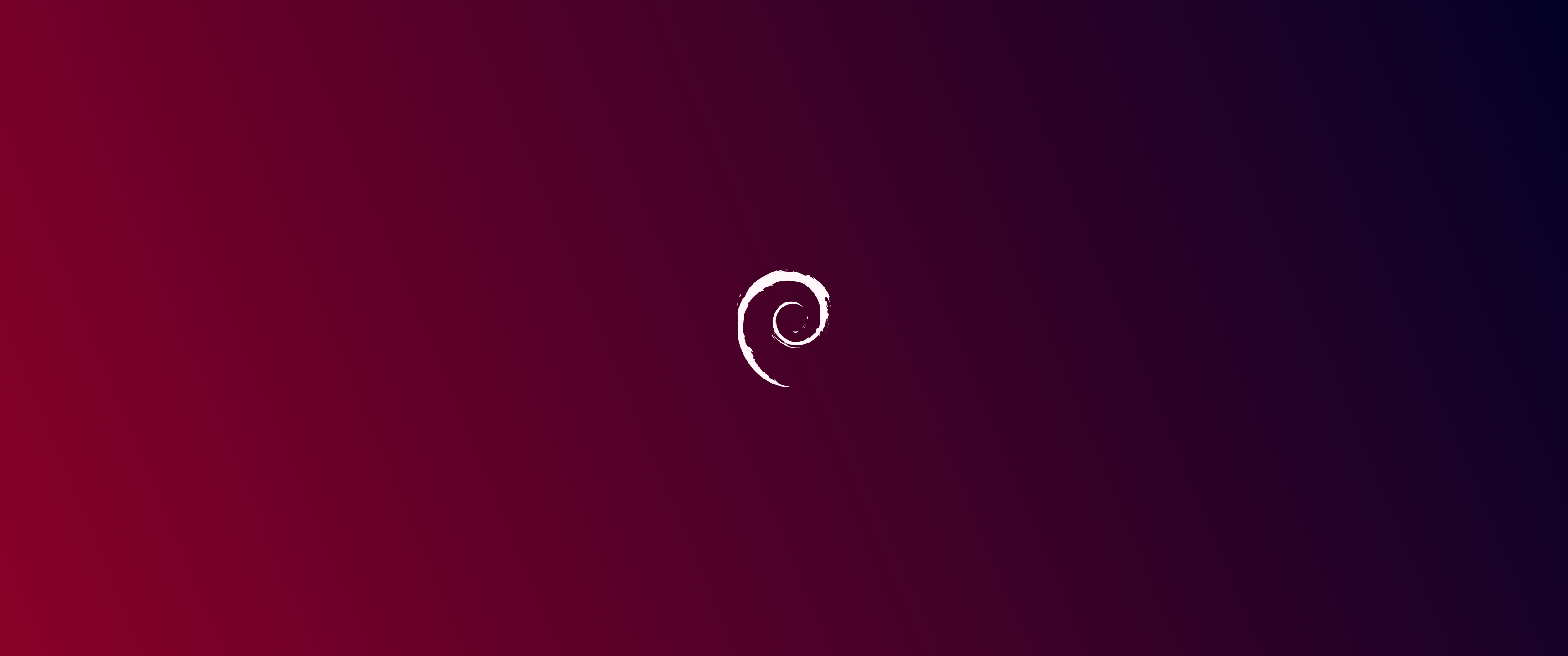 Debian Linux logo on a gradient background HD Wallpaper