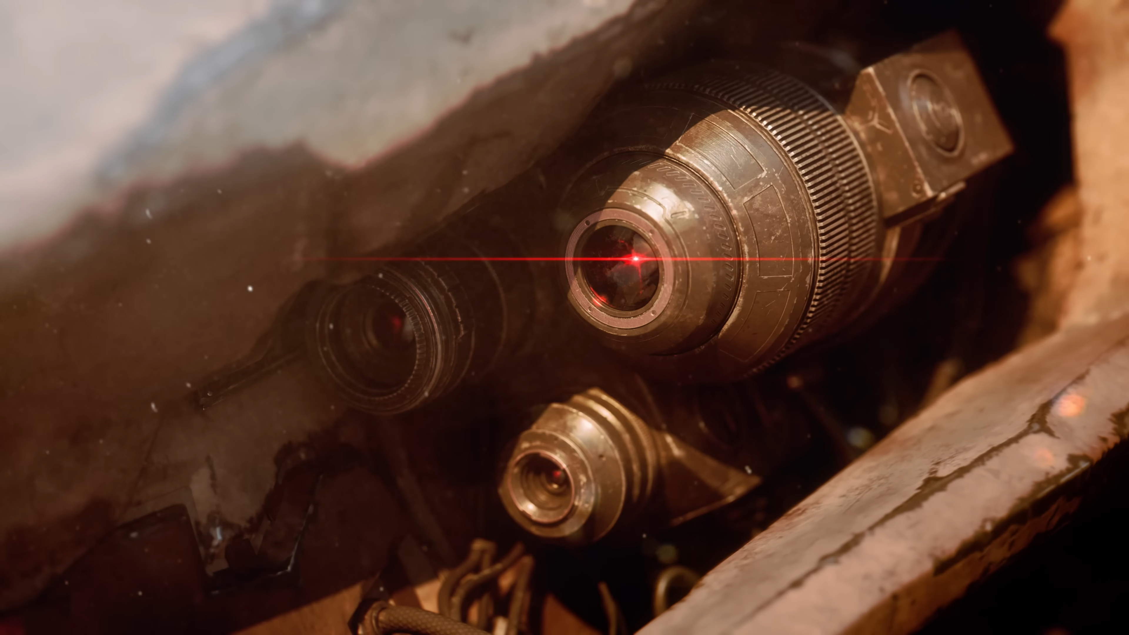 Armored Core VI Mechs with Red Laser Sight HD Wallpaper