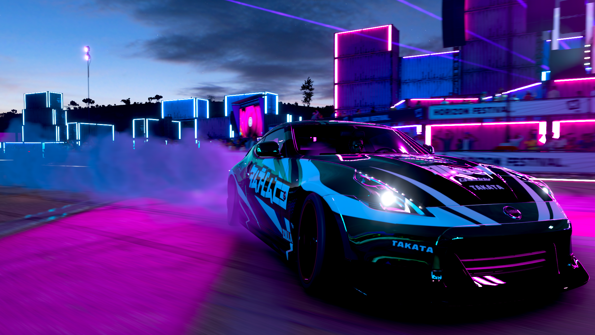 Nissan 370Z Drift at Horizon Festival HD Wallpaper