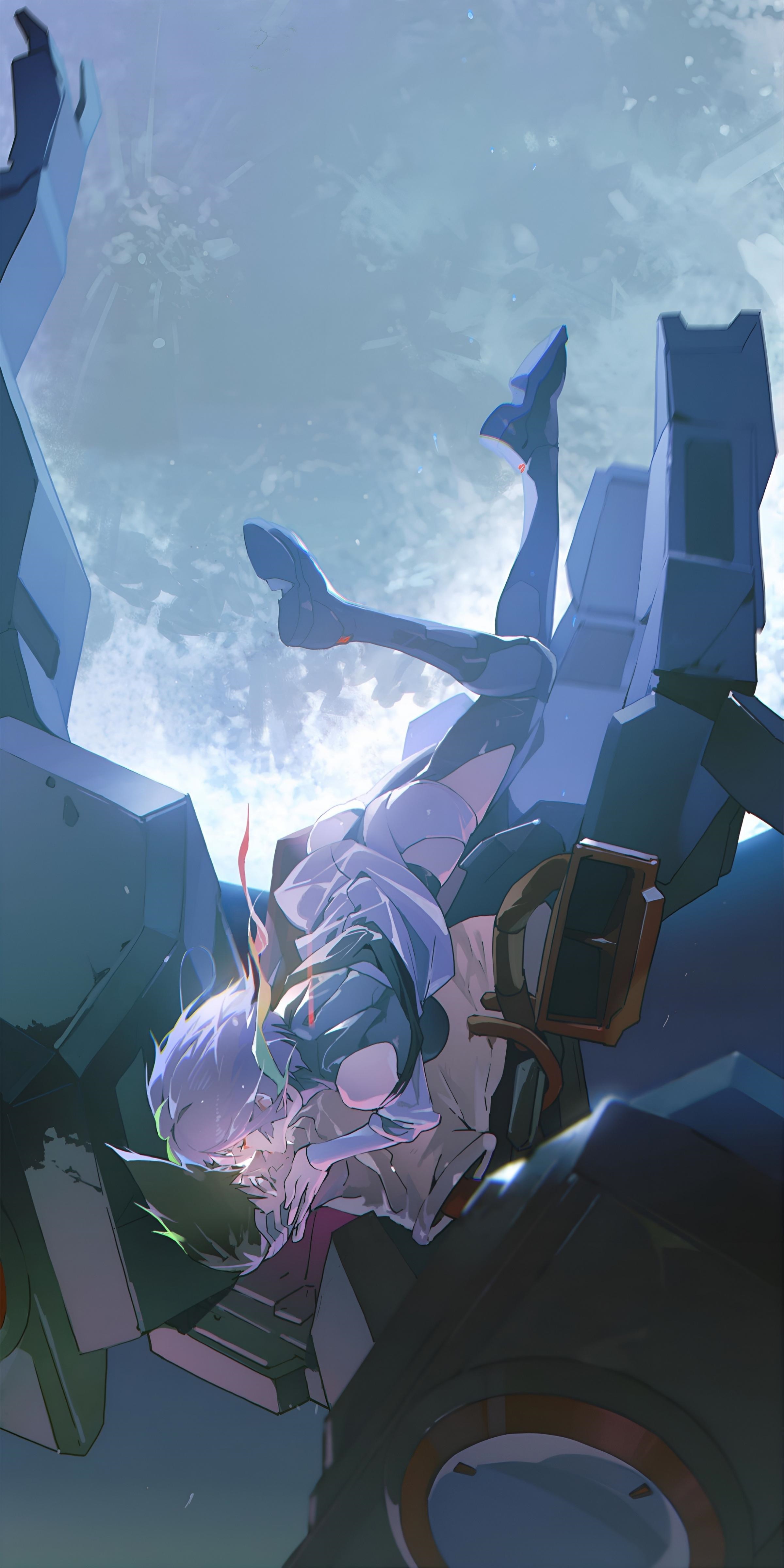 Lucyna Kushinada and David Martinez in space HD Phone Wallpaper