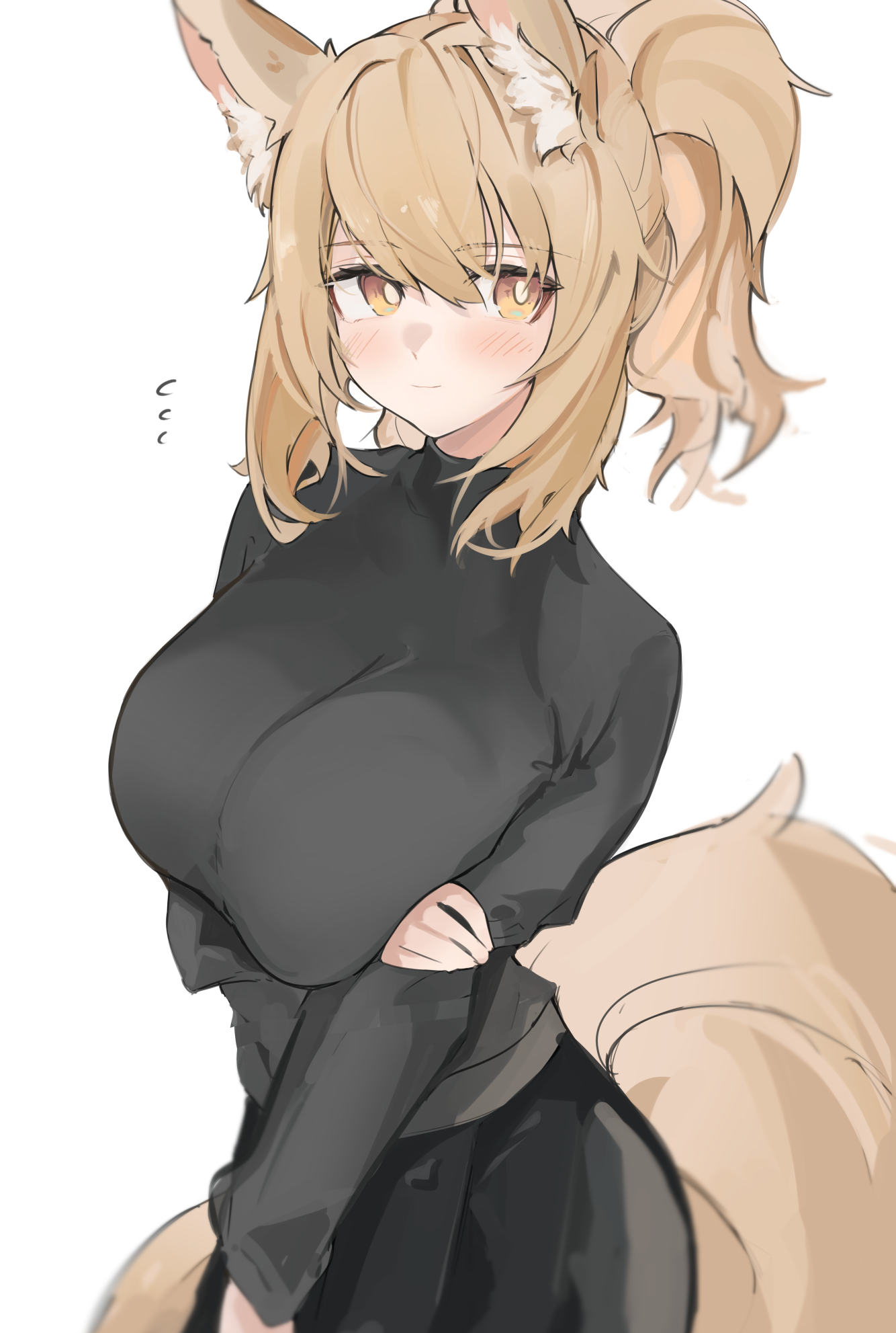 Arknights wolf girl with blonde hair and yellow eyes HD Phone Wallpaper