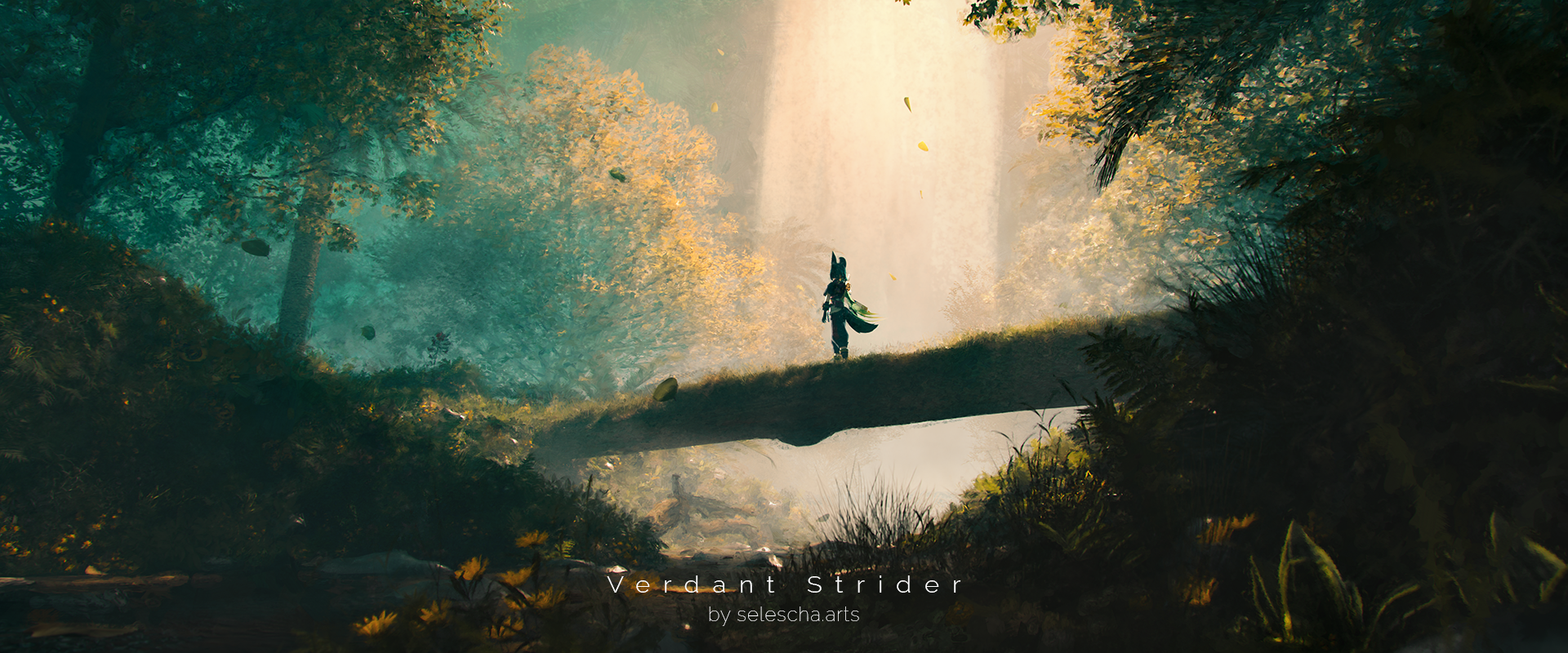 Tighnari from Genshin Impact in a forest HD Wallpaper