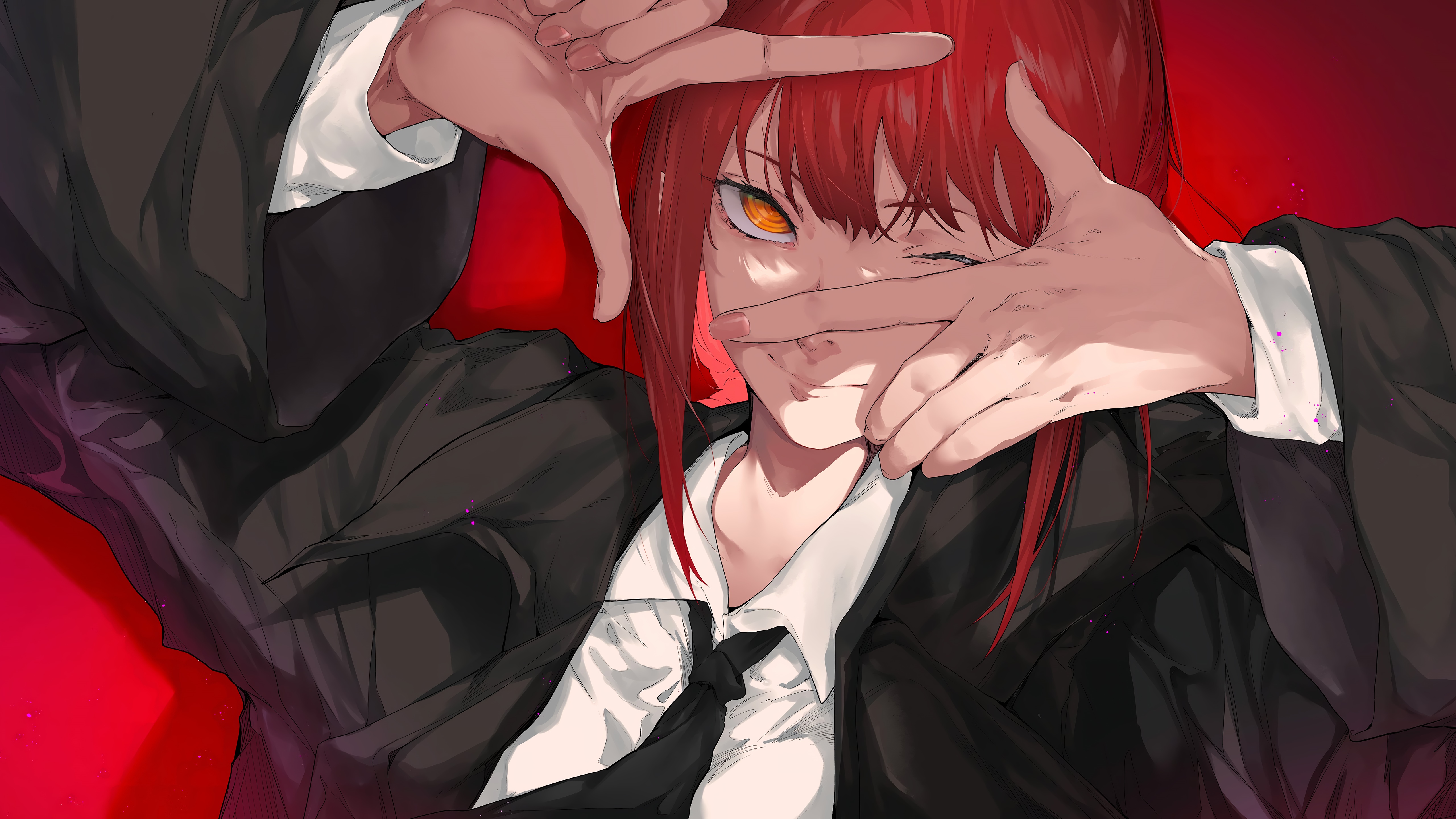 4K Makima from Chainsaw Man HD Wallpaper