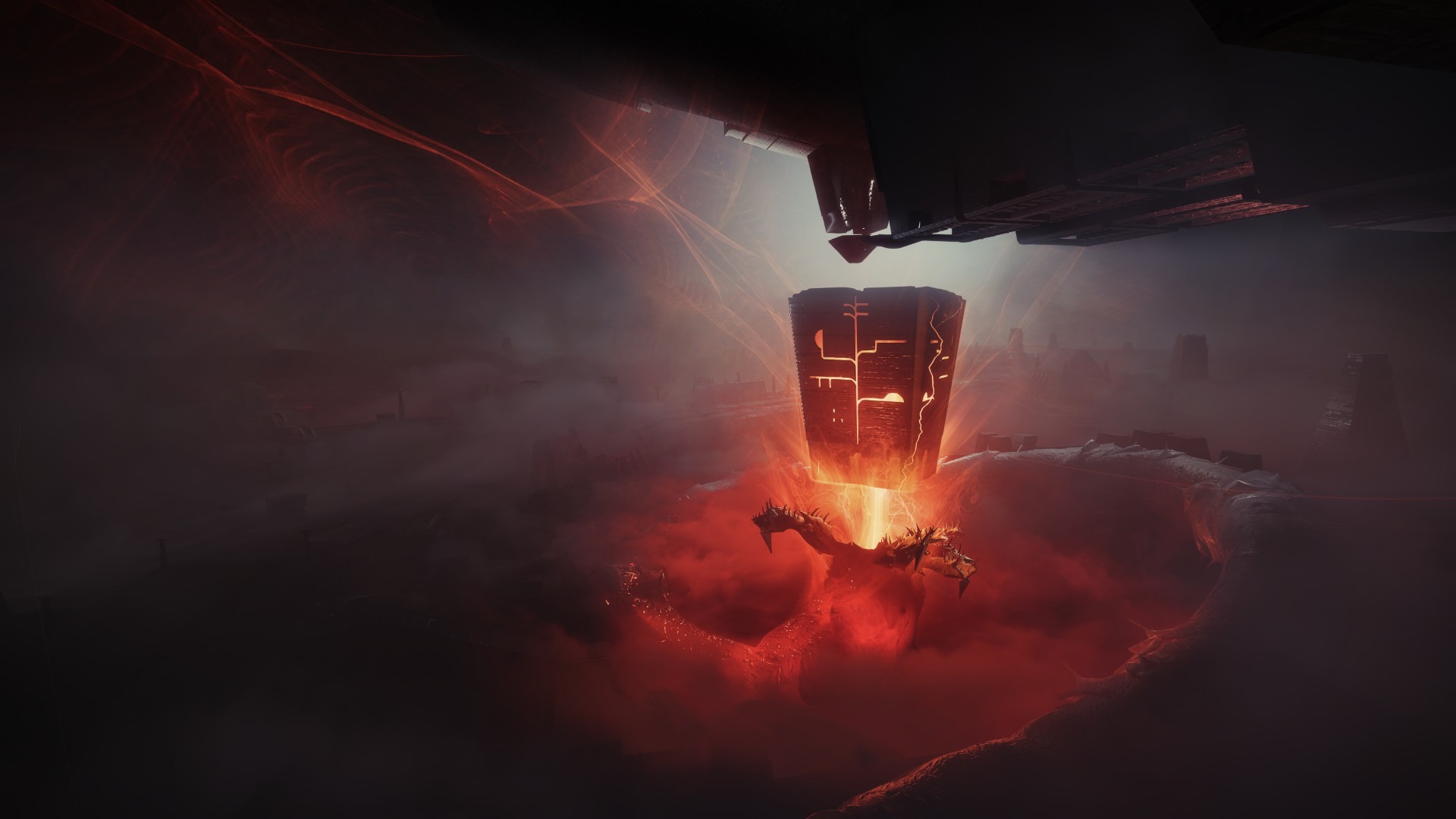 Destiny 2 Beyond Light: A creature and a structure HD Wallpaper