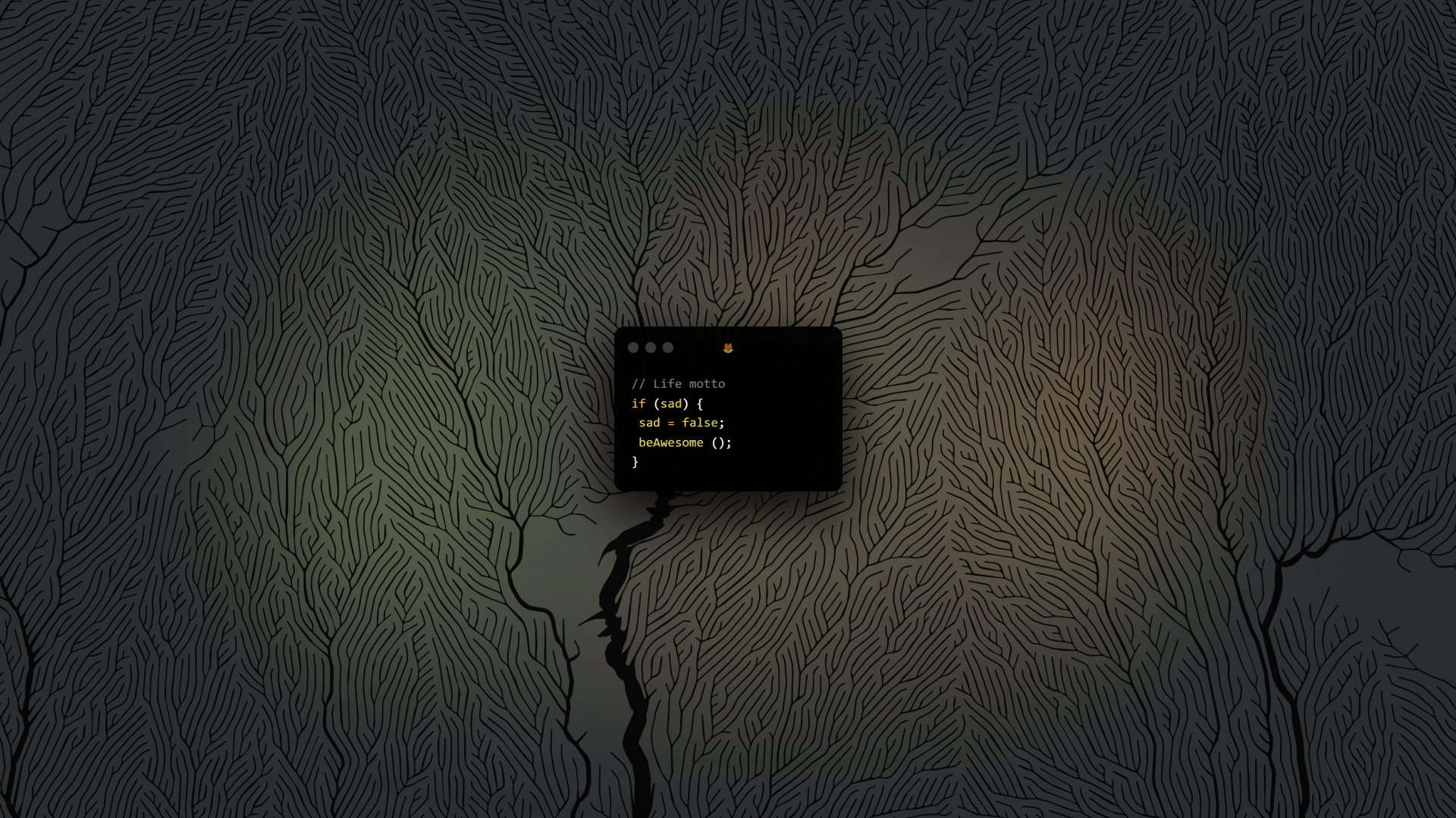 Programming code on a dark abstract background HD Wallpaper