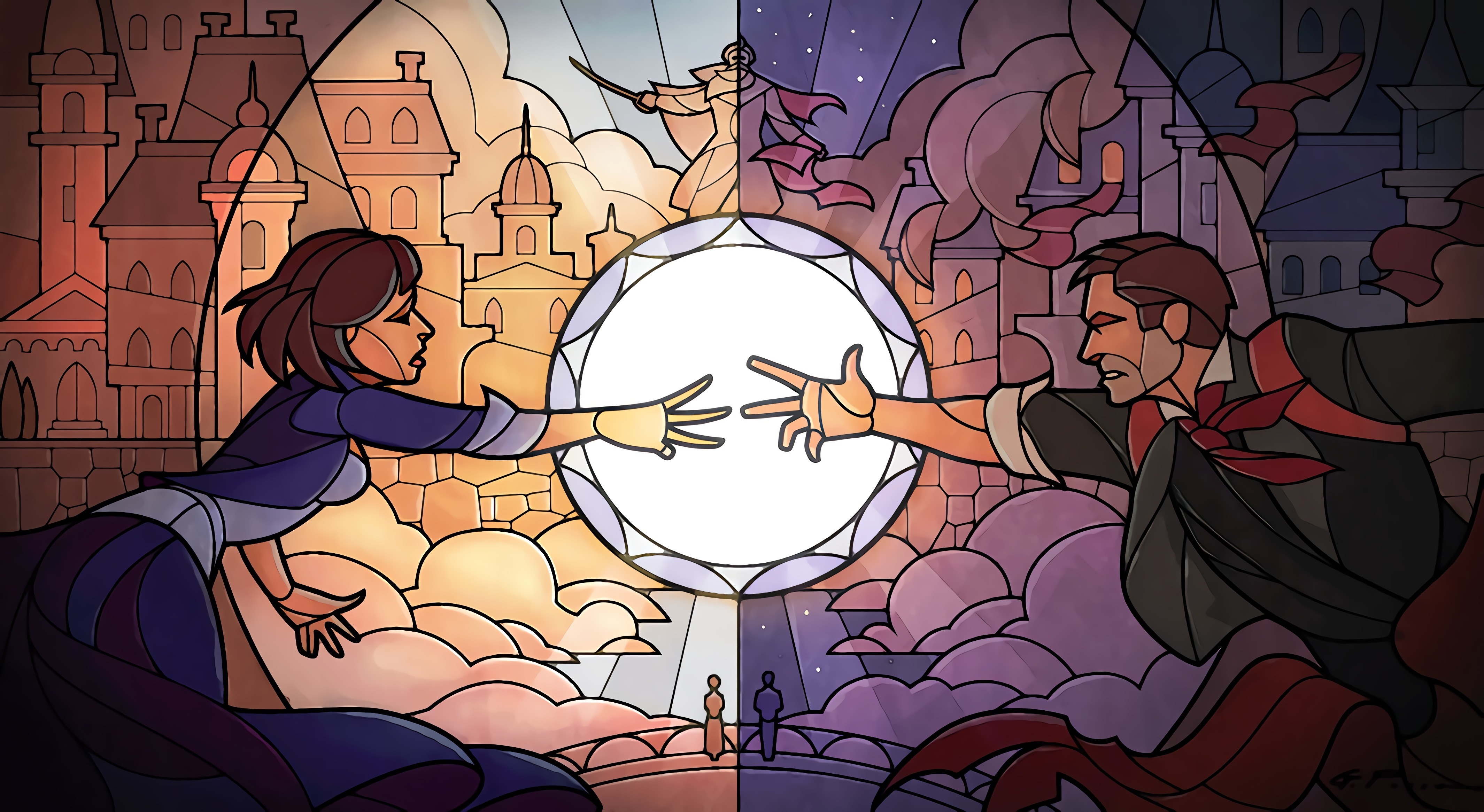 BioShock Infinite Elizabeth and Booker DeWitt fan art HD Wallpaper