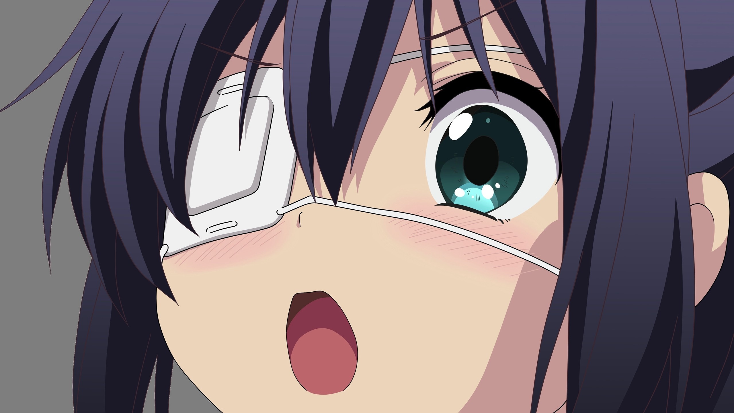 Takanashi Rikka with an eye patch HD Wallpaper