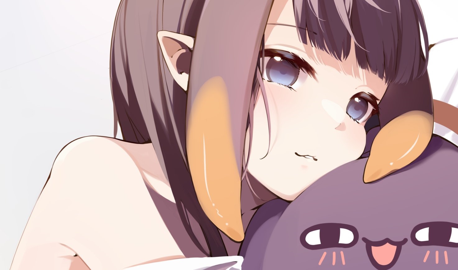 Ninomae Inanis with Takodachi HD Wallpaper