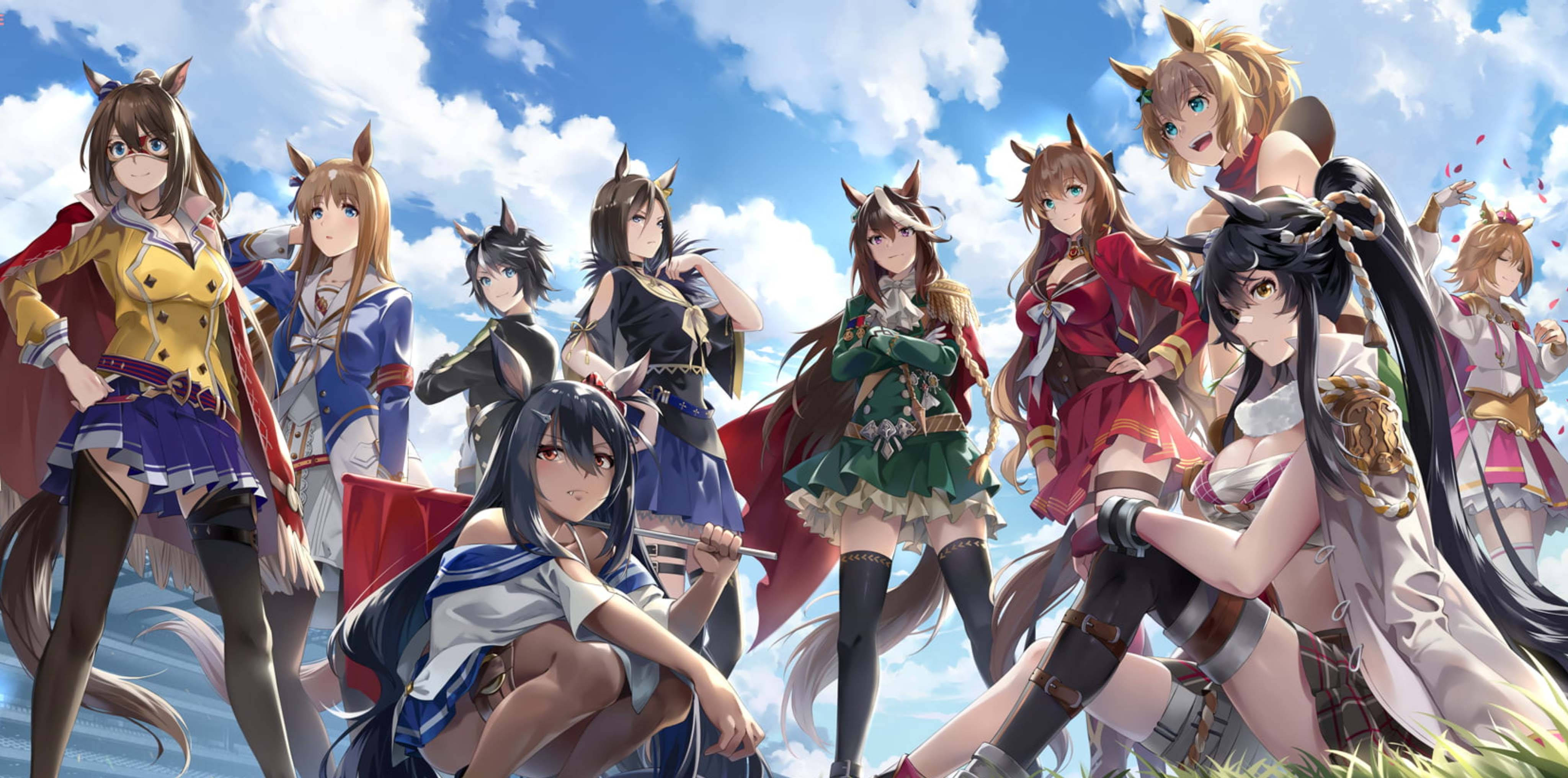 Uma Musume Pretty Derby Group of Horse Girls HD Wallpaper