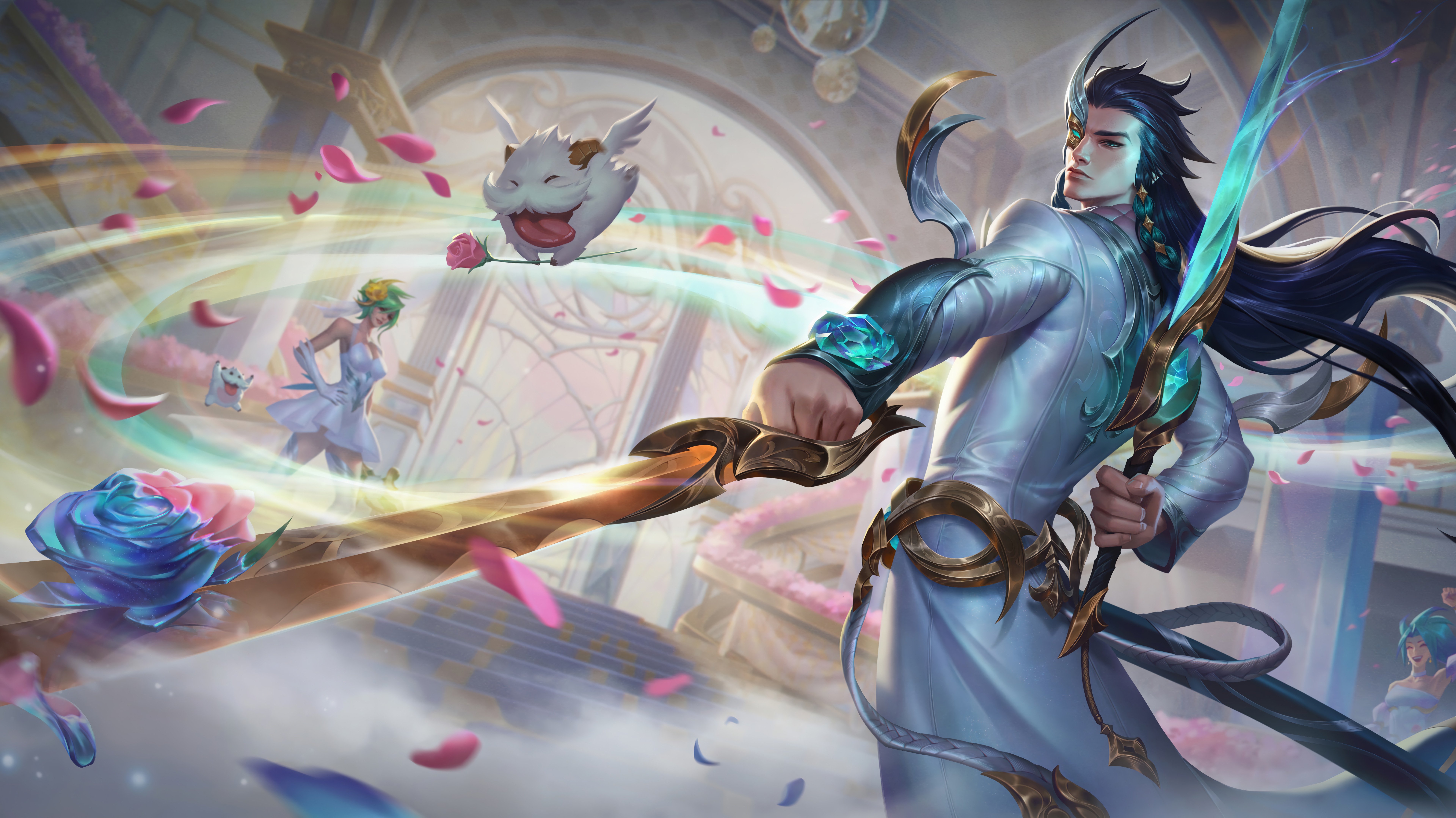 Yone and Soraka in League of Legends: Wild Rift HD Wallpaper