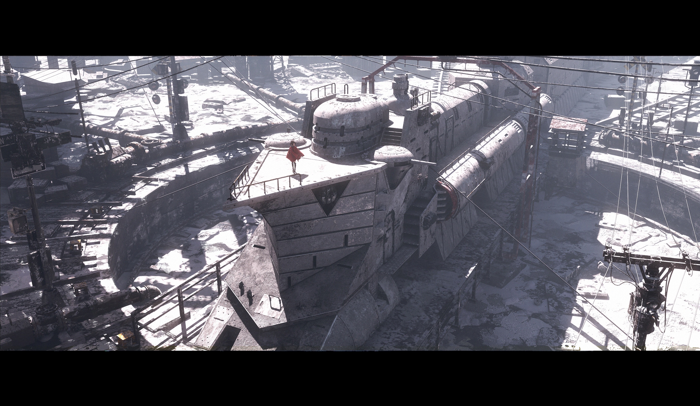 Mumei on the Koutetsujou no Kabaneri train HD Wallpaper