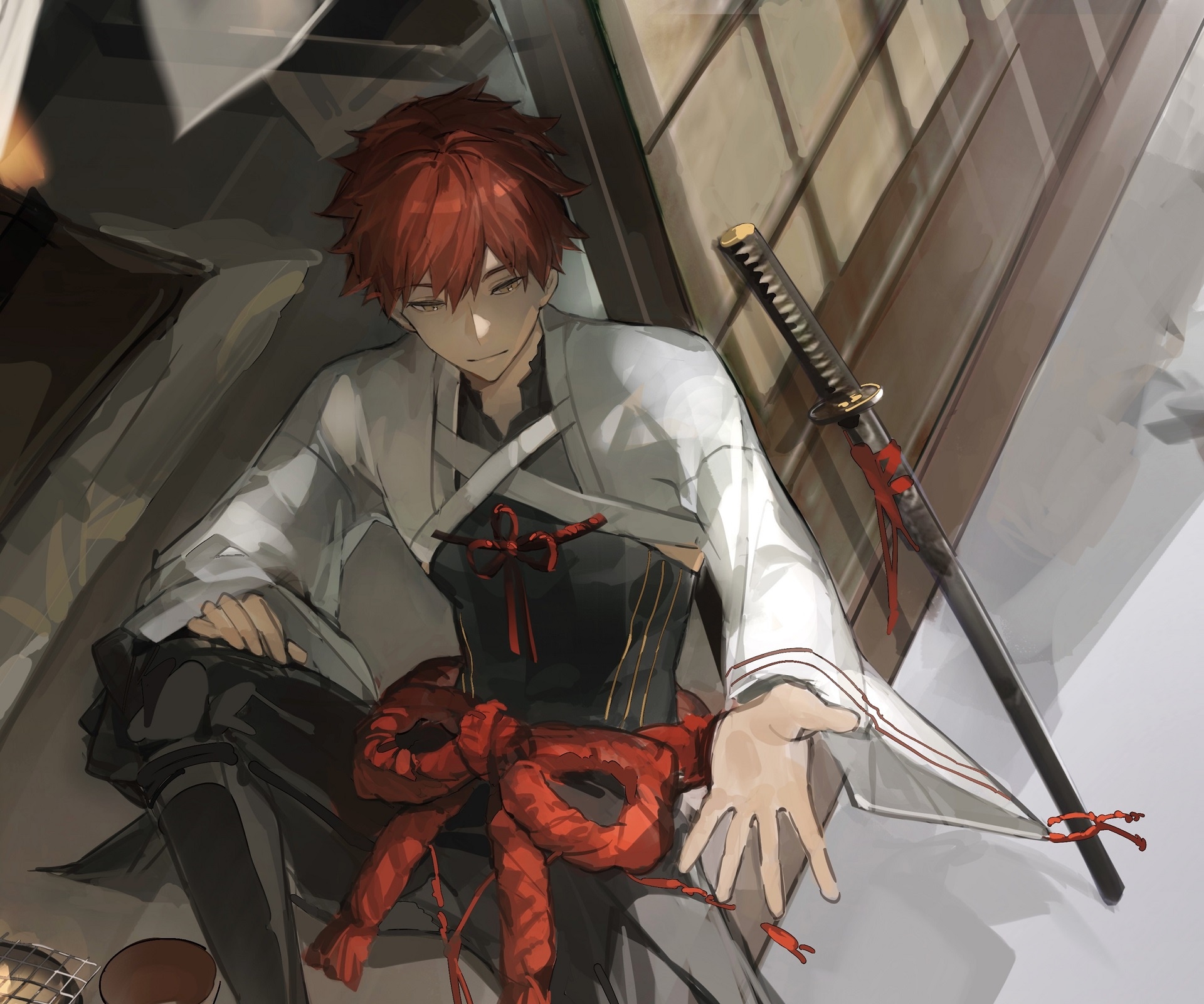 Redhead man with sword, Fate/Grand Order HD Wallpaper