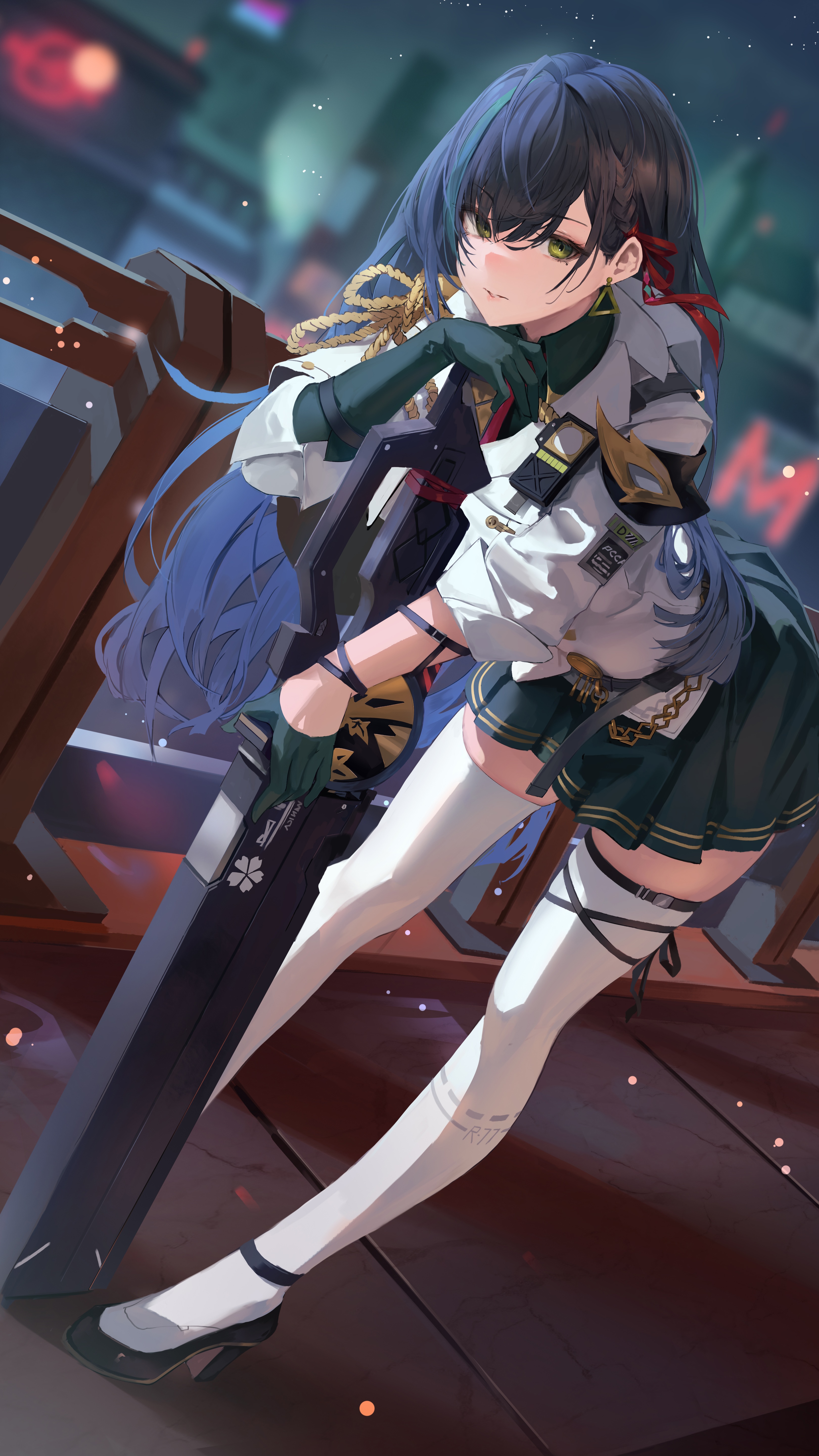 Lin from Tower of Fantasy with a large sword HD Phone Wallpaper