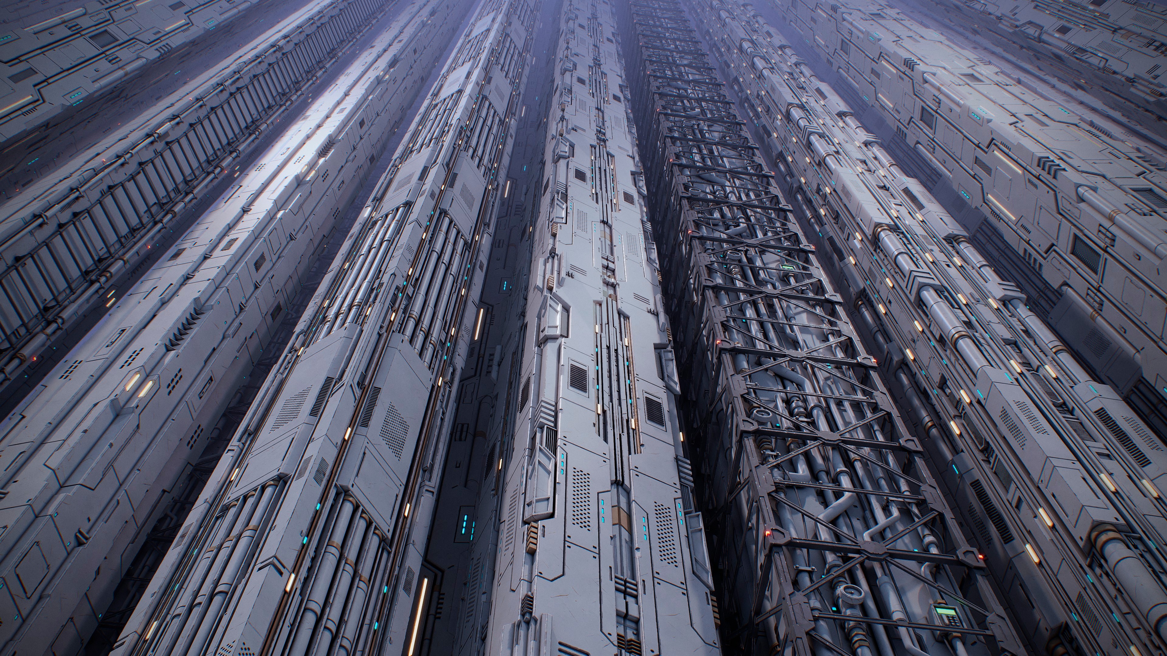 4K Science Fiction Megastructure HD Wallpaper