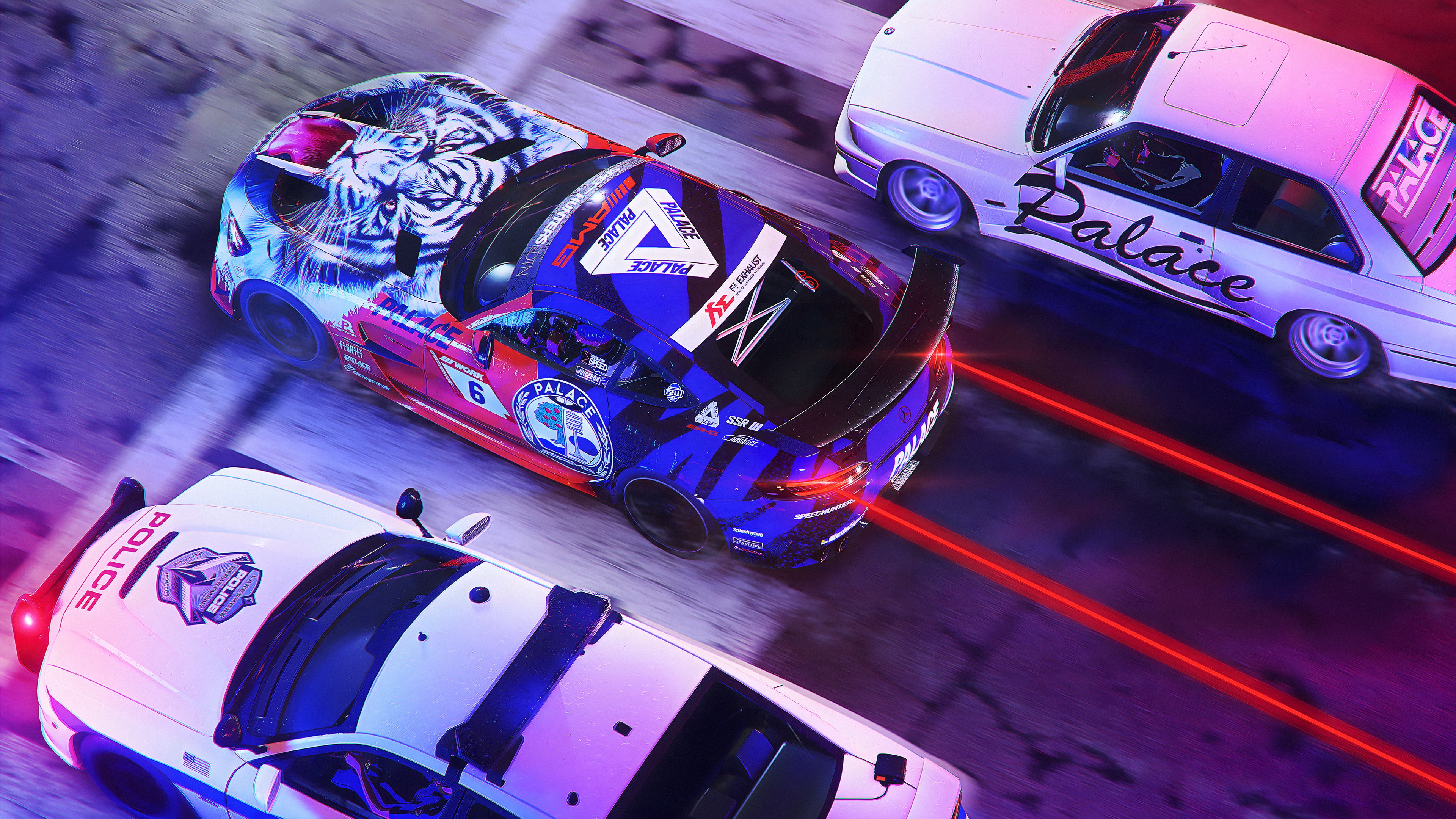 Need for Speed Unbound 4K car chase HD Wallpaper