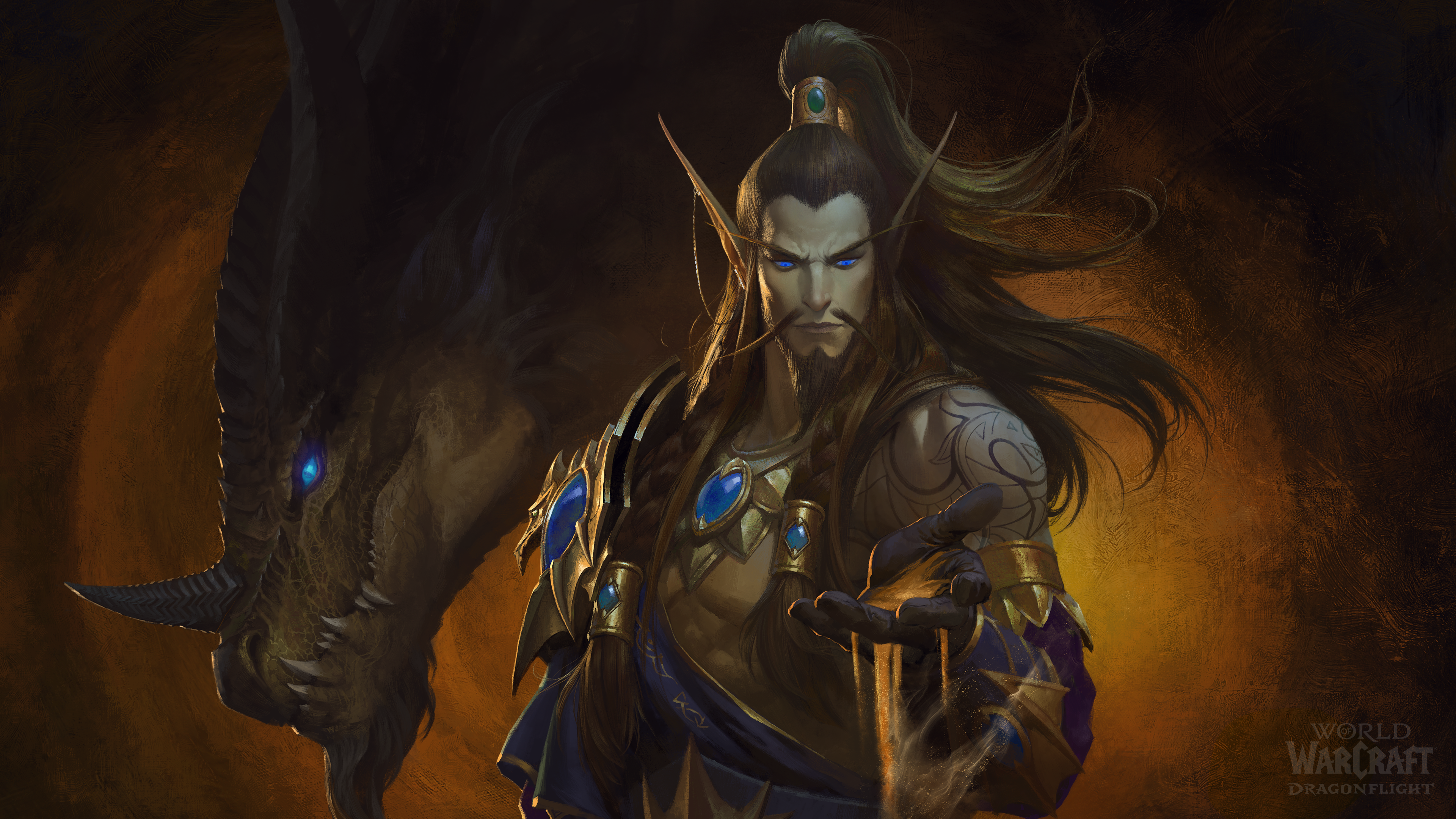 World of Warcraft Dragonflight: Nozdormu and Dragon HD Wallpaper