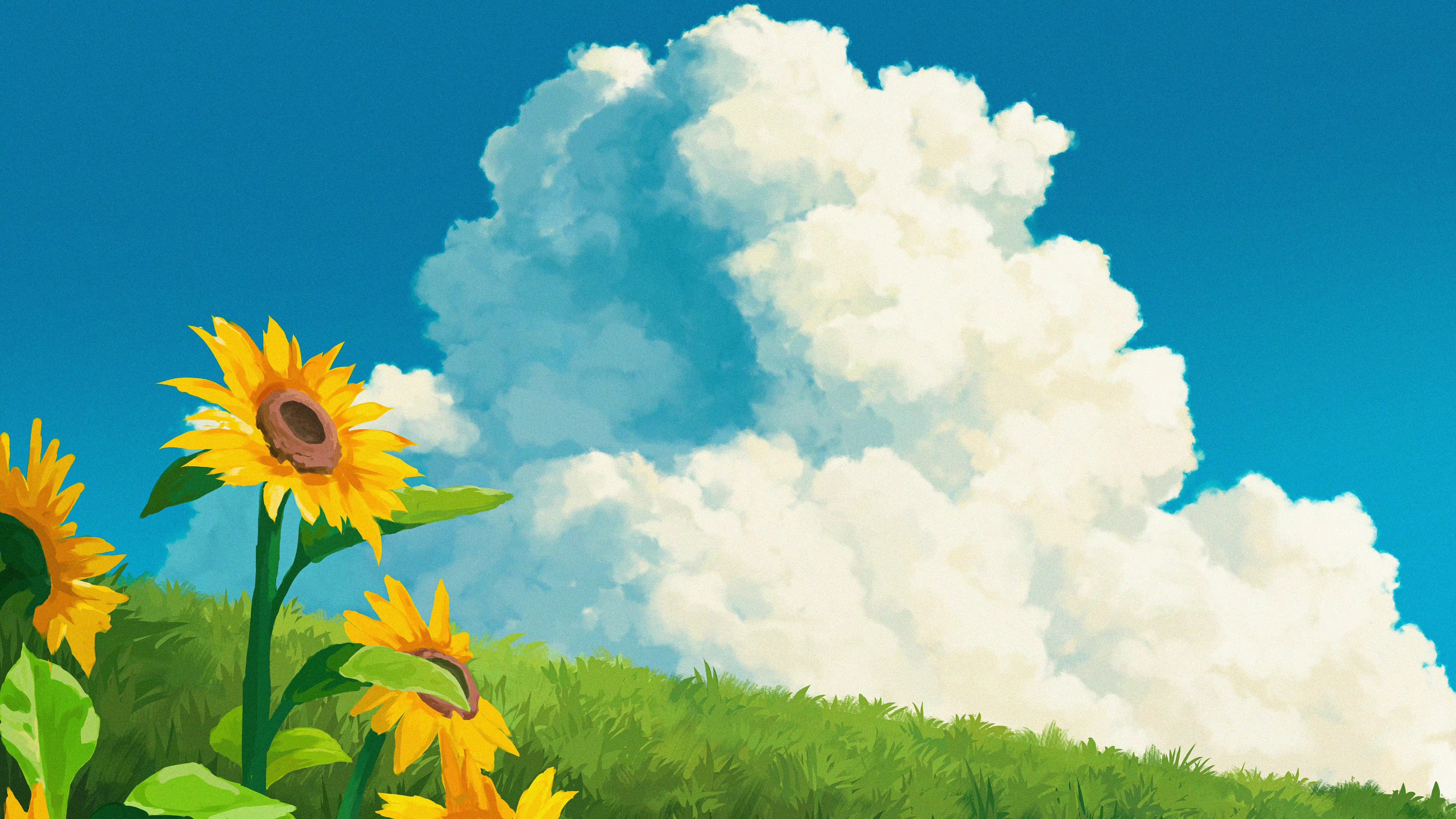 4K nature vector art landscape artwork HD Wallpaper
