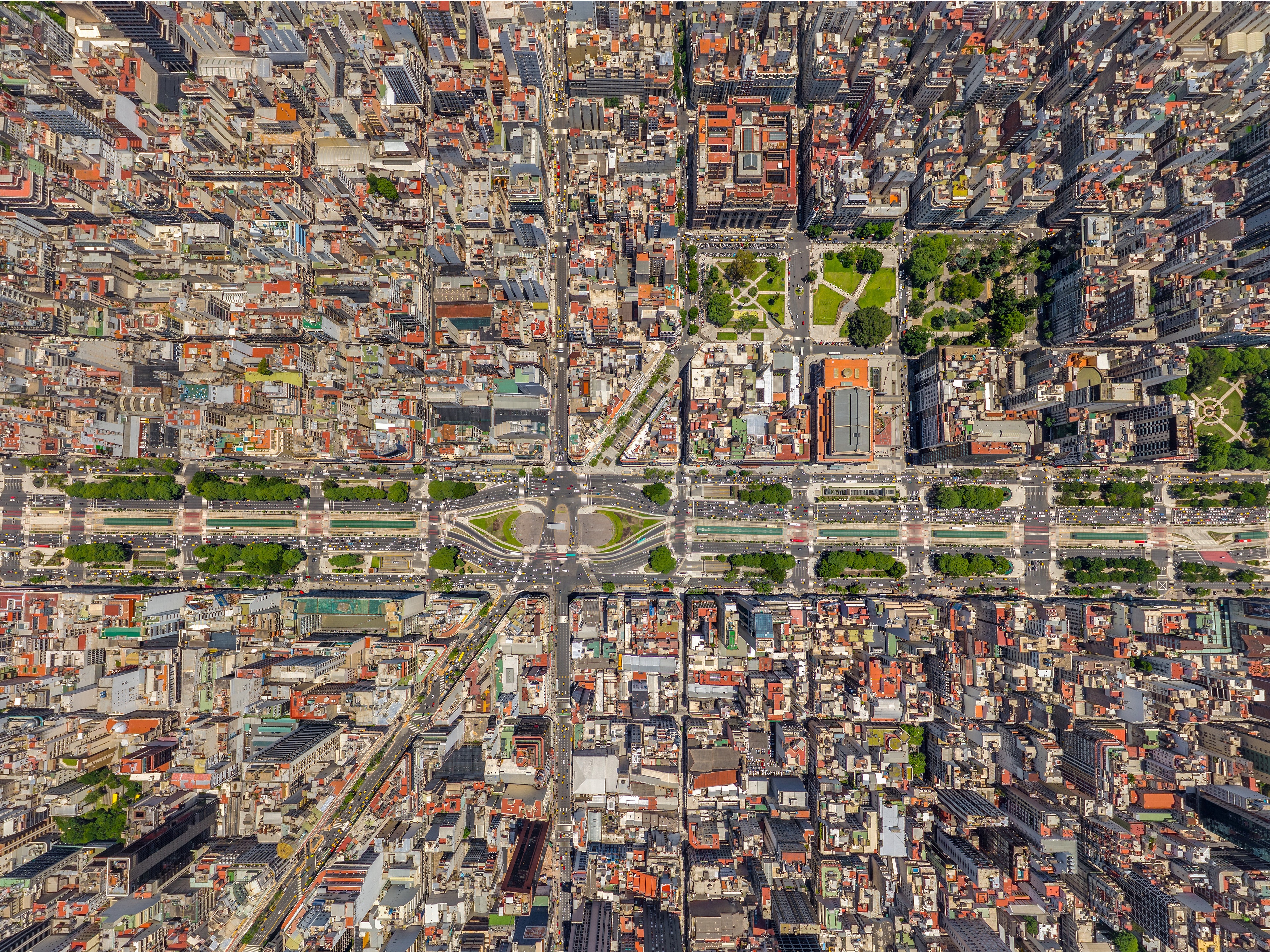 4K aerial view of Buenos Aires cityscape HD Wallpaper