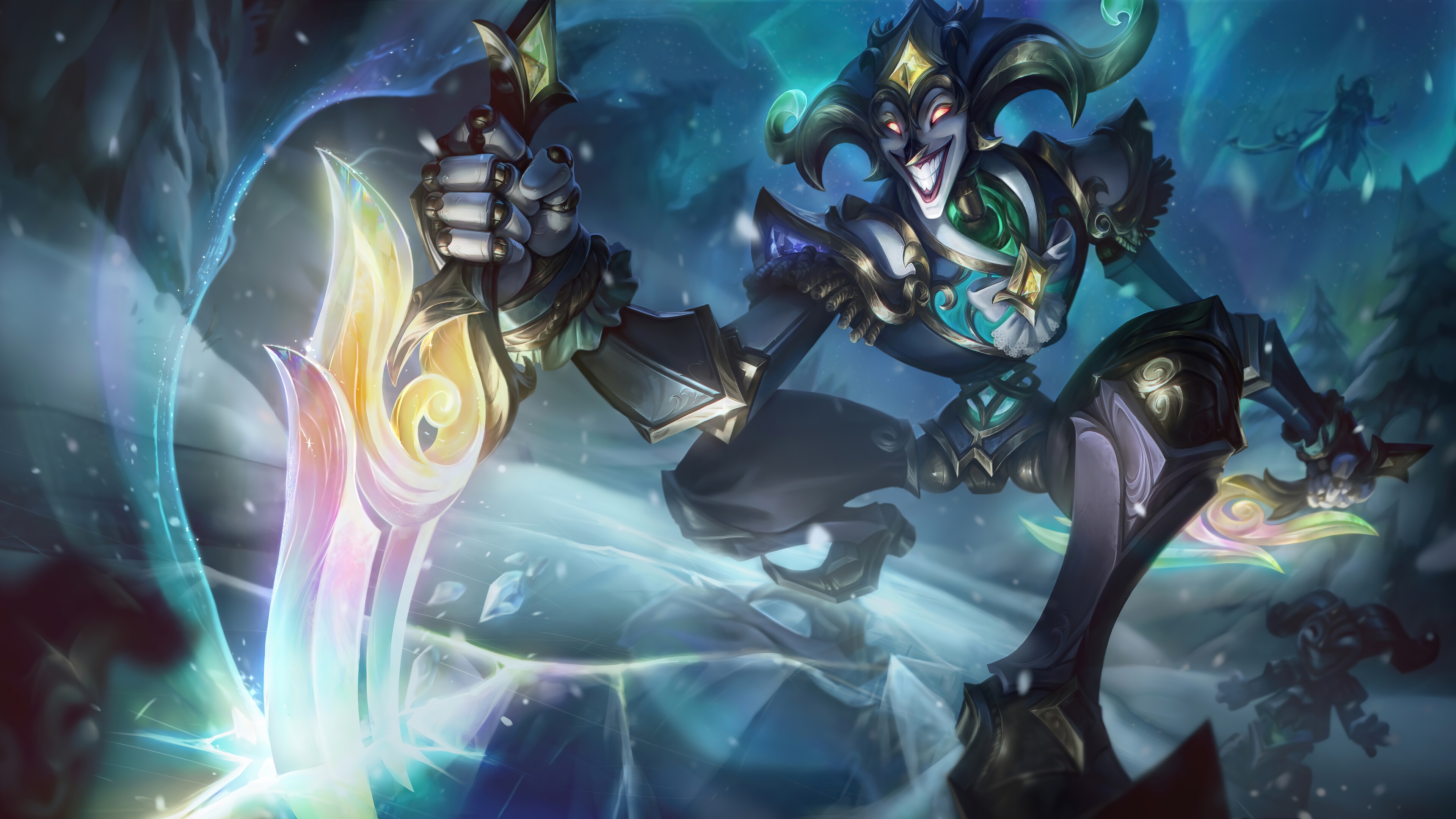 4K League of Legends Winterblessed Shaco HD Wallpaper