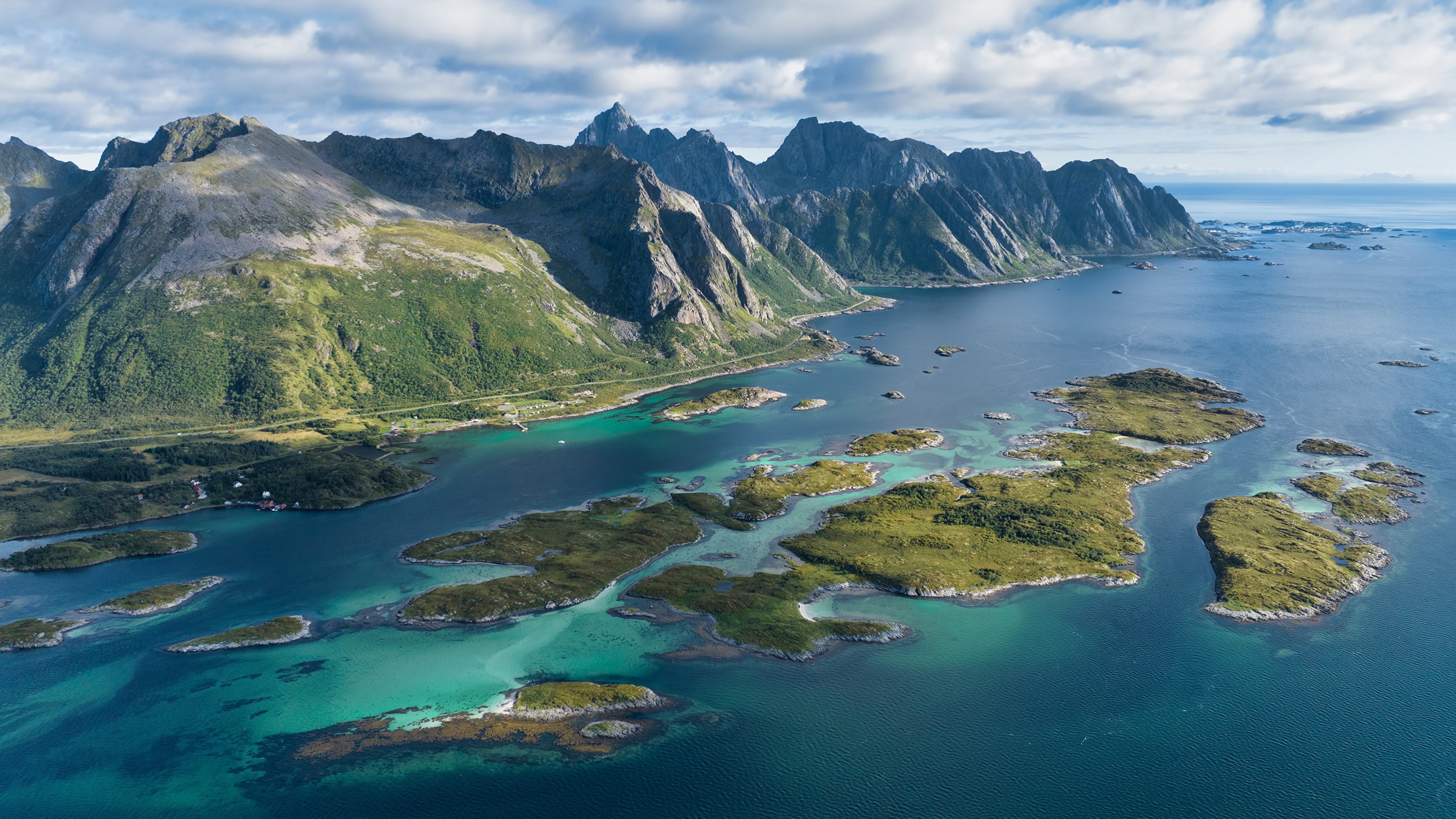 4K Norway Lofoten Islands and Mountains HD Wallpaper