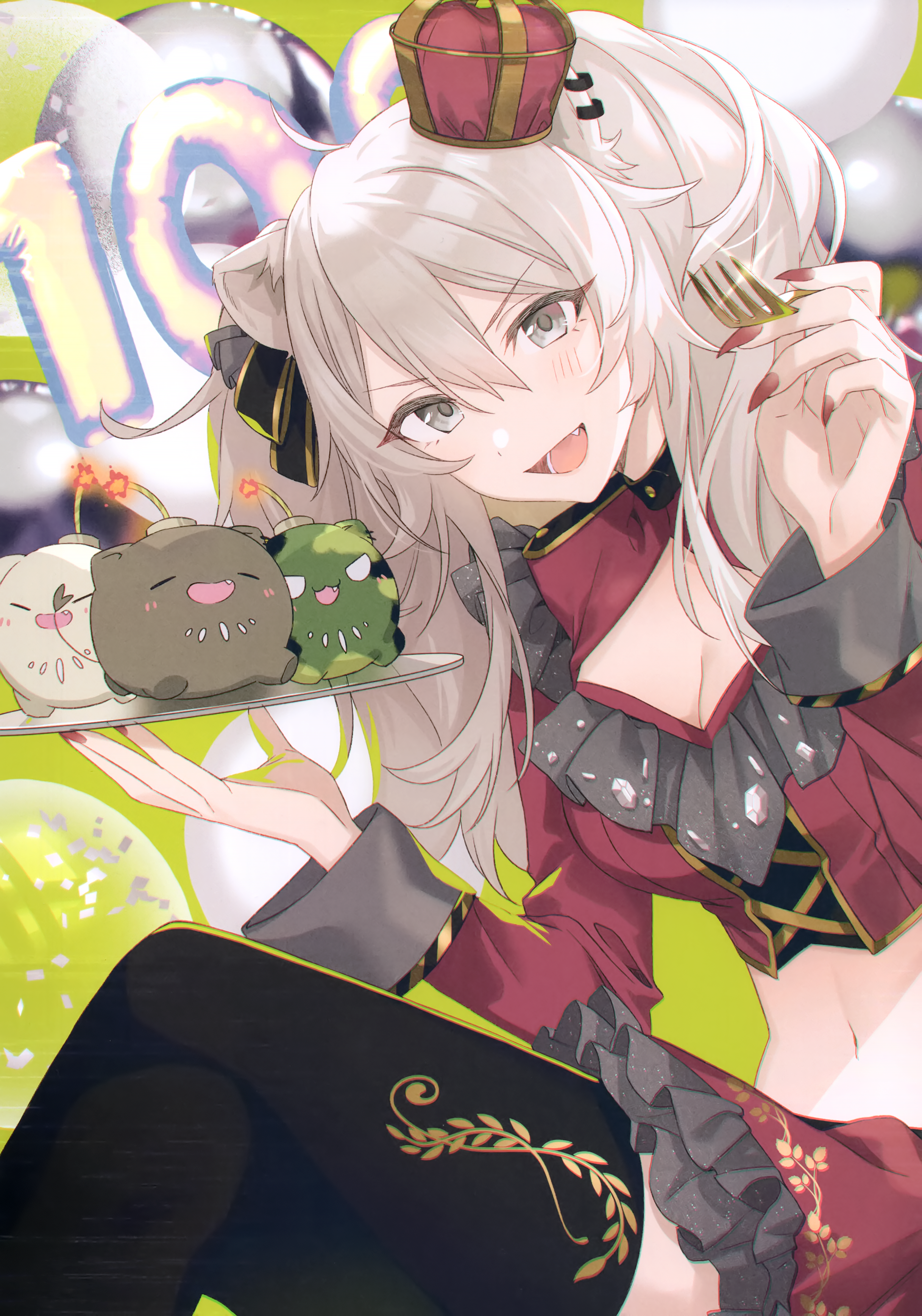 Shishiro Botan with Bomb-Shaped Cakes HD Phone Wallpaper