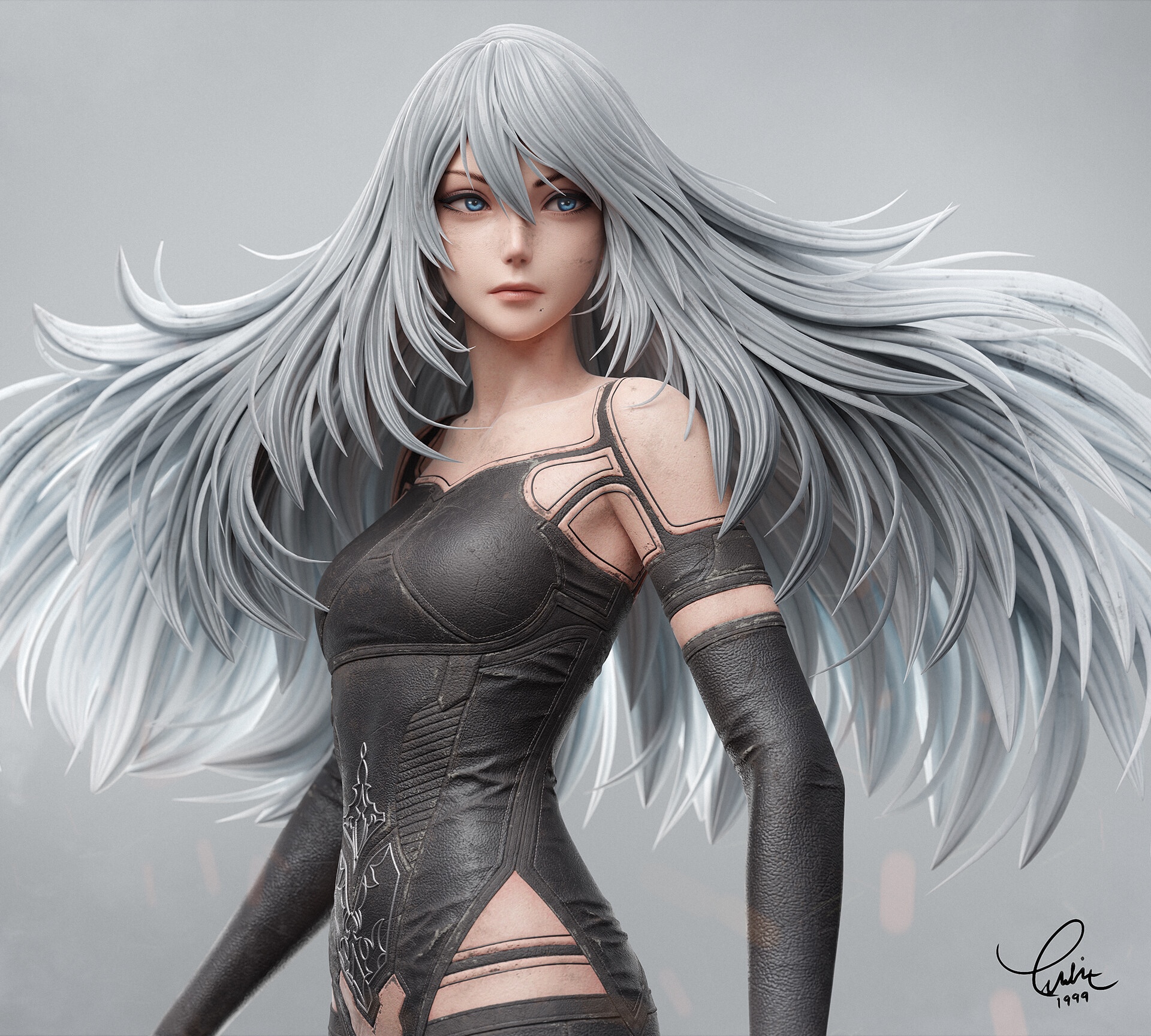 A2 from Nier: Automata HD Wallpaper