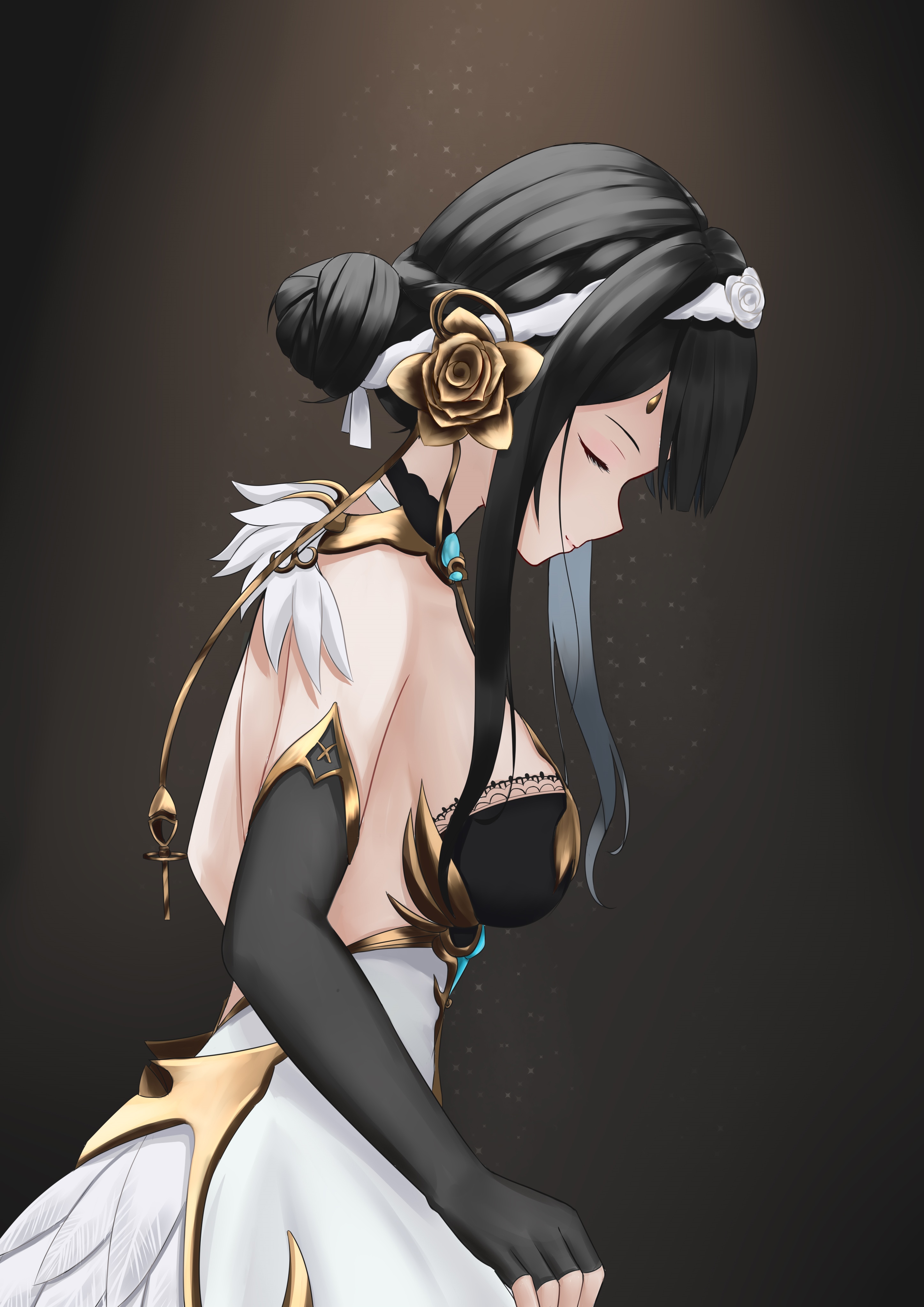 Selena from Punishing: Gray Raven with Odango hairstyle HD Phone Wallpaper