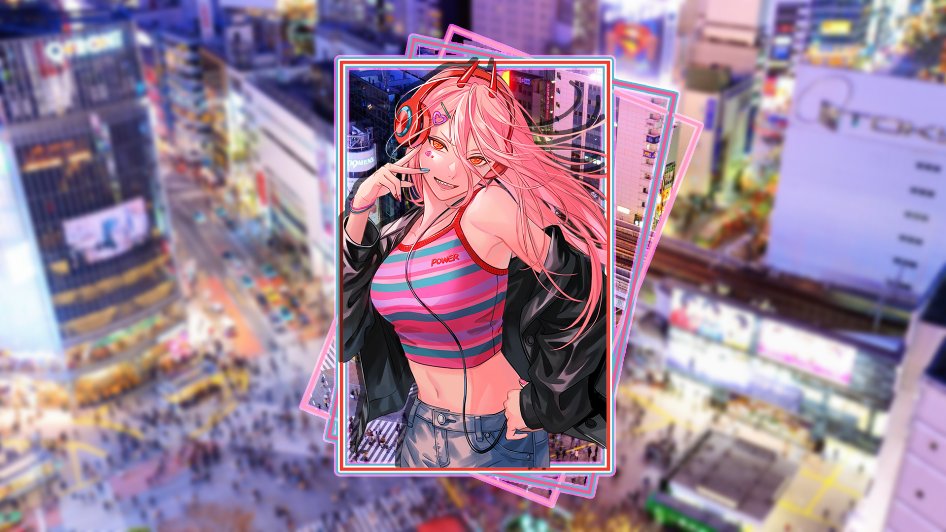 Power from Chainsaw Man in Shibuya HD Wallpaper