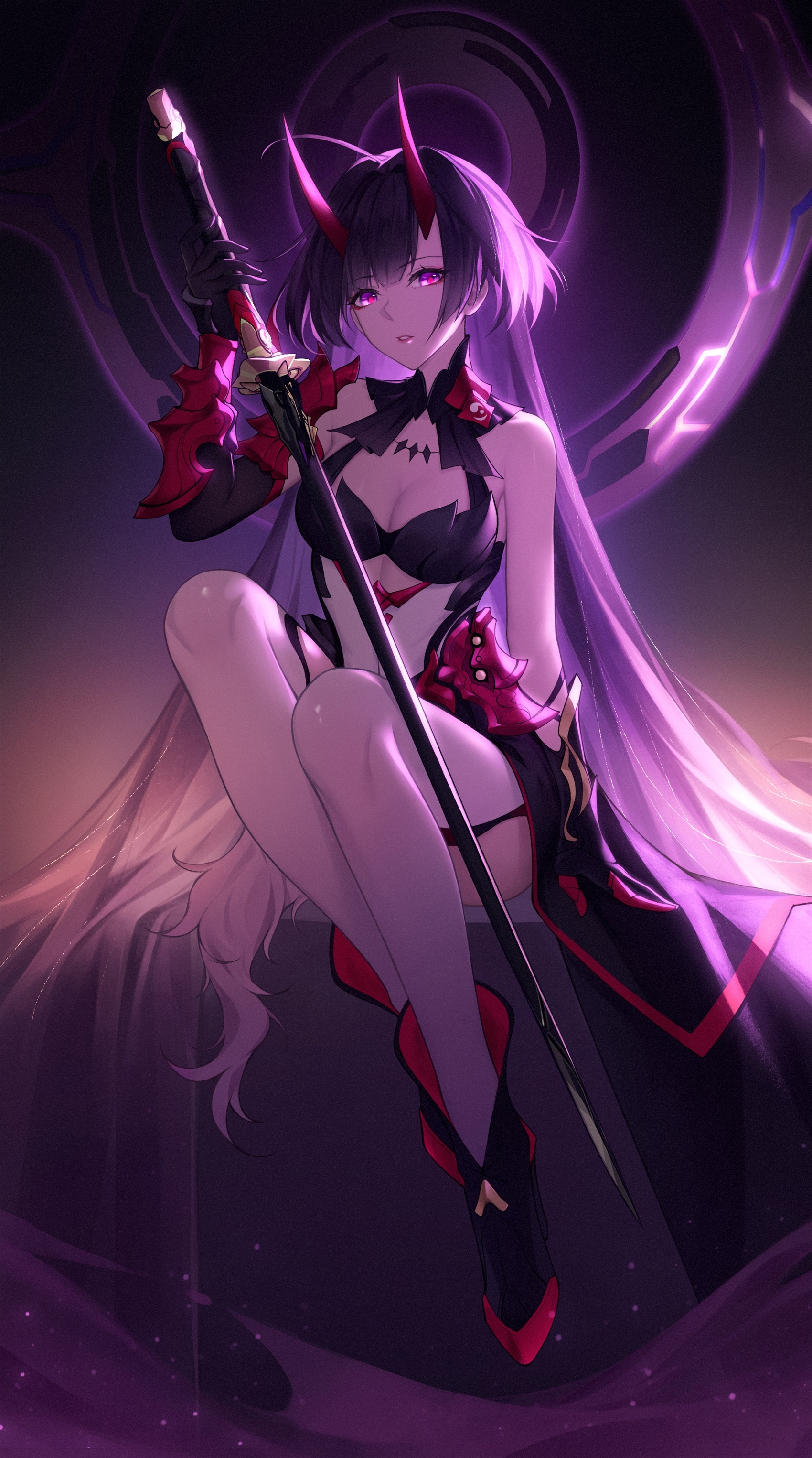 Raiden Mei from Honkai Impact 3rd with sword HD Phone Wallpaper