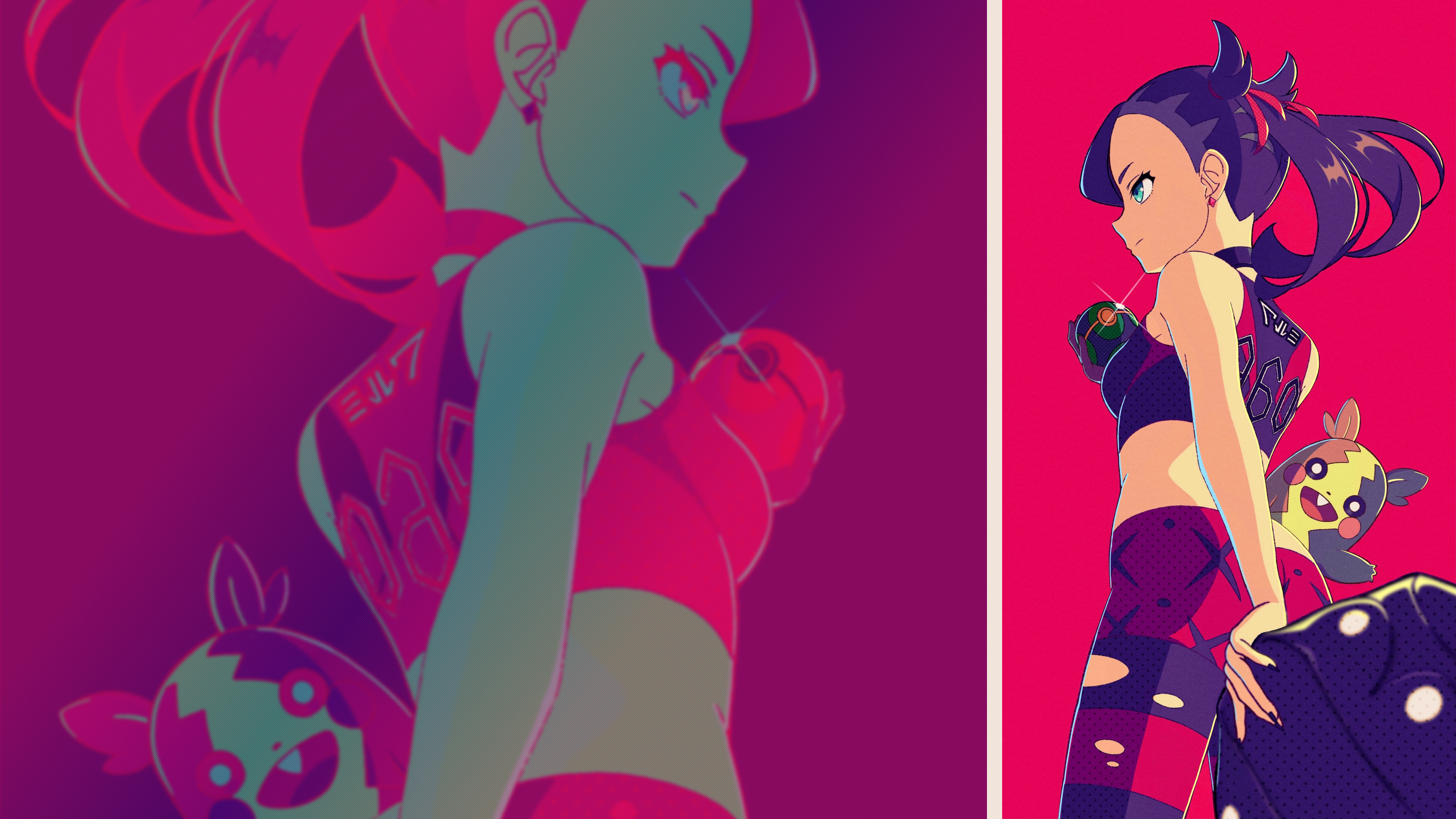 Marnie and Morpeko from Pokémon Sword and Shield HD Wallpaper