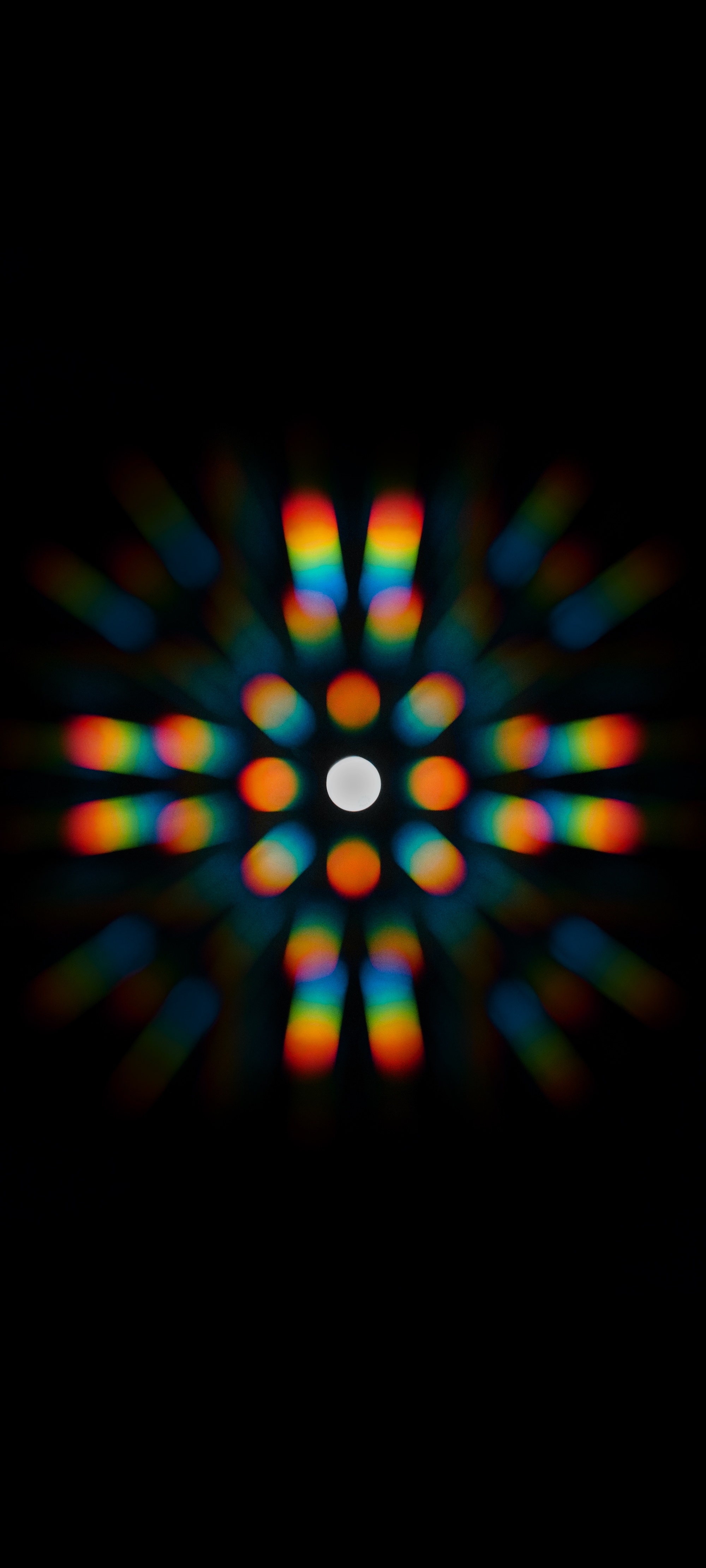 Abstract colorful light streaks on black background HD Phone Wallpaper