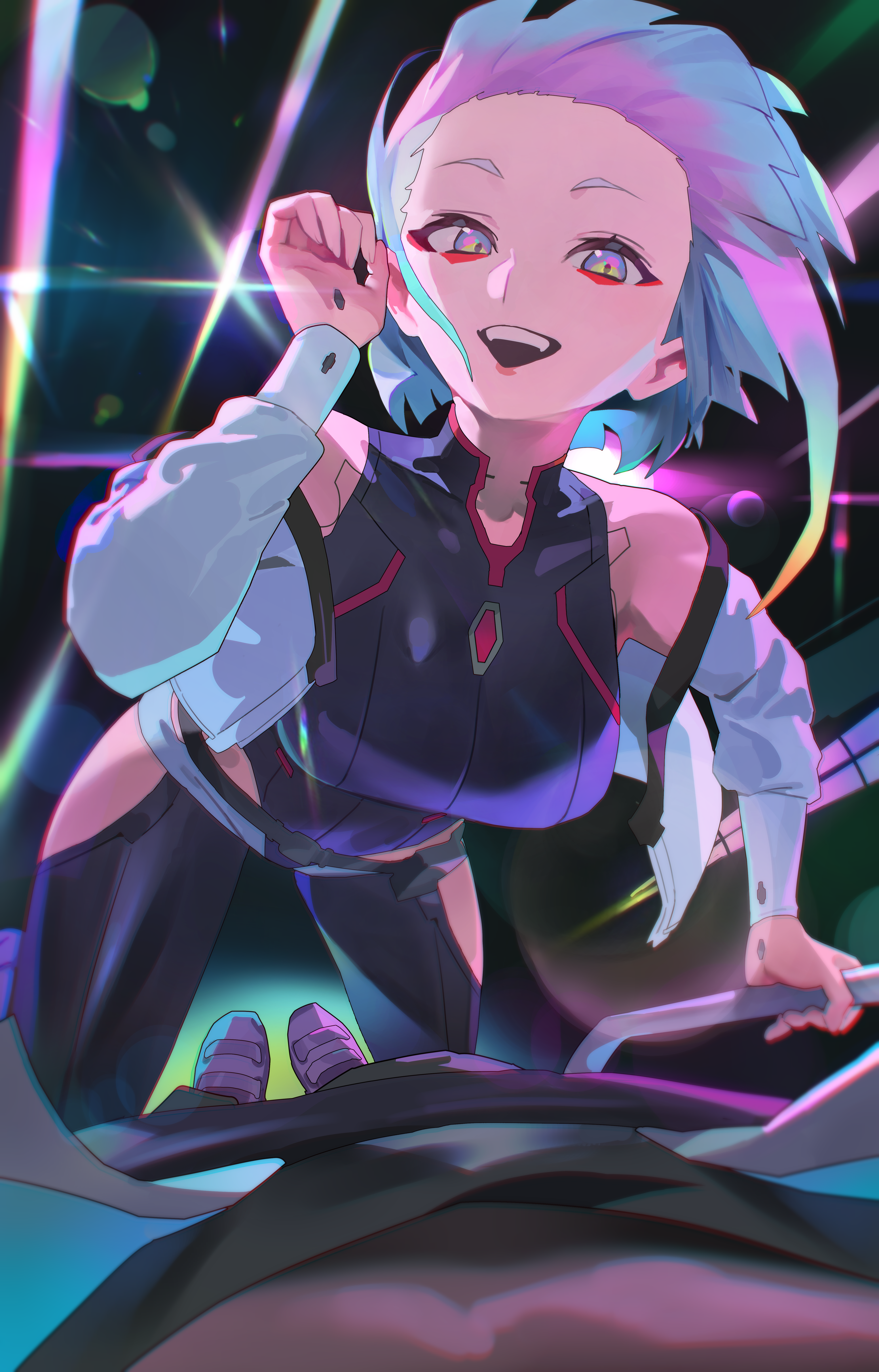 4K Lucy from Cyberpunk: Edgerunners fan art HD Phone Wallpaper