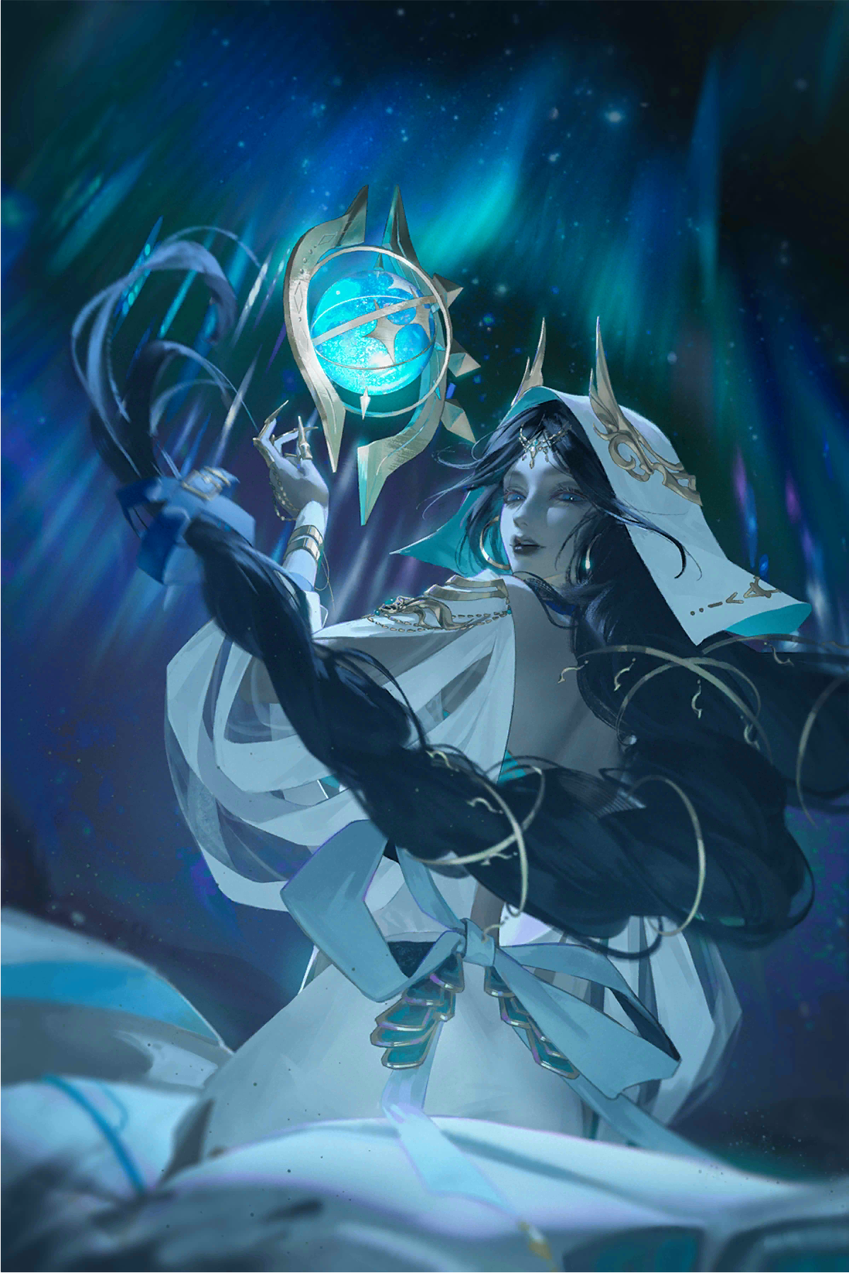 Path to Nowhere MBCC character with aurorae HD Phone Wallpaper