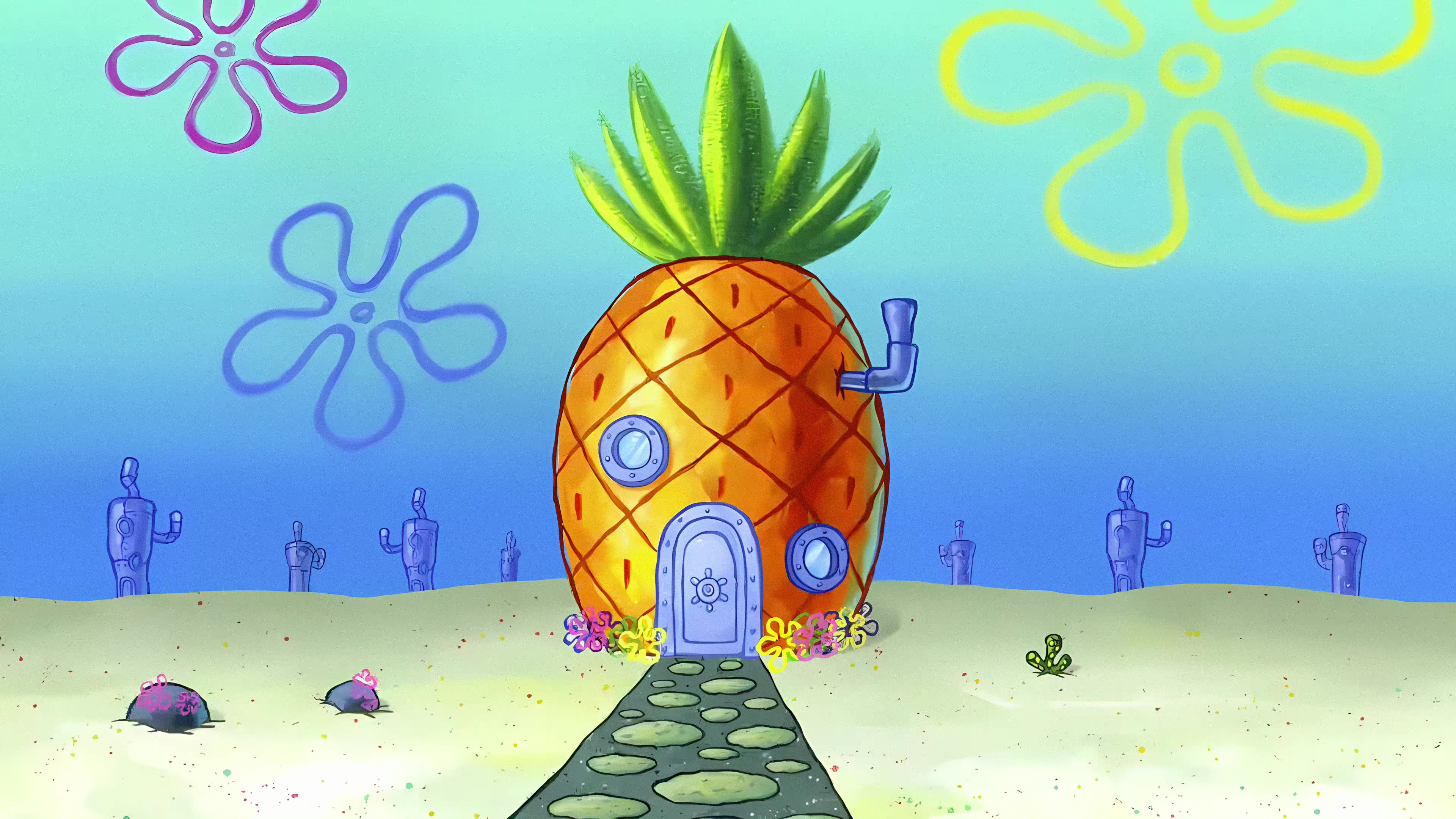 SpongeBob SquarePants' Pineapple House HD Wallpaper