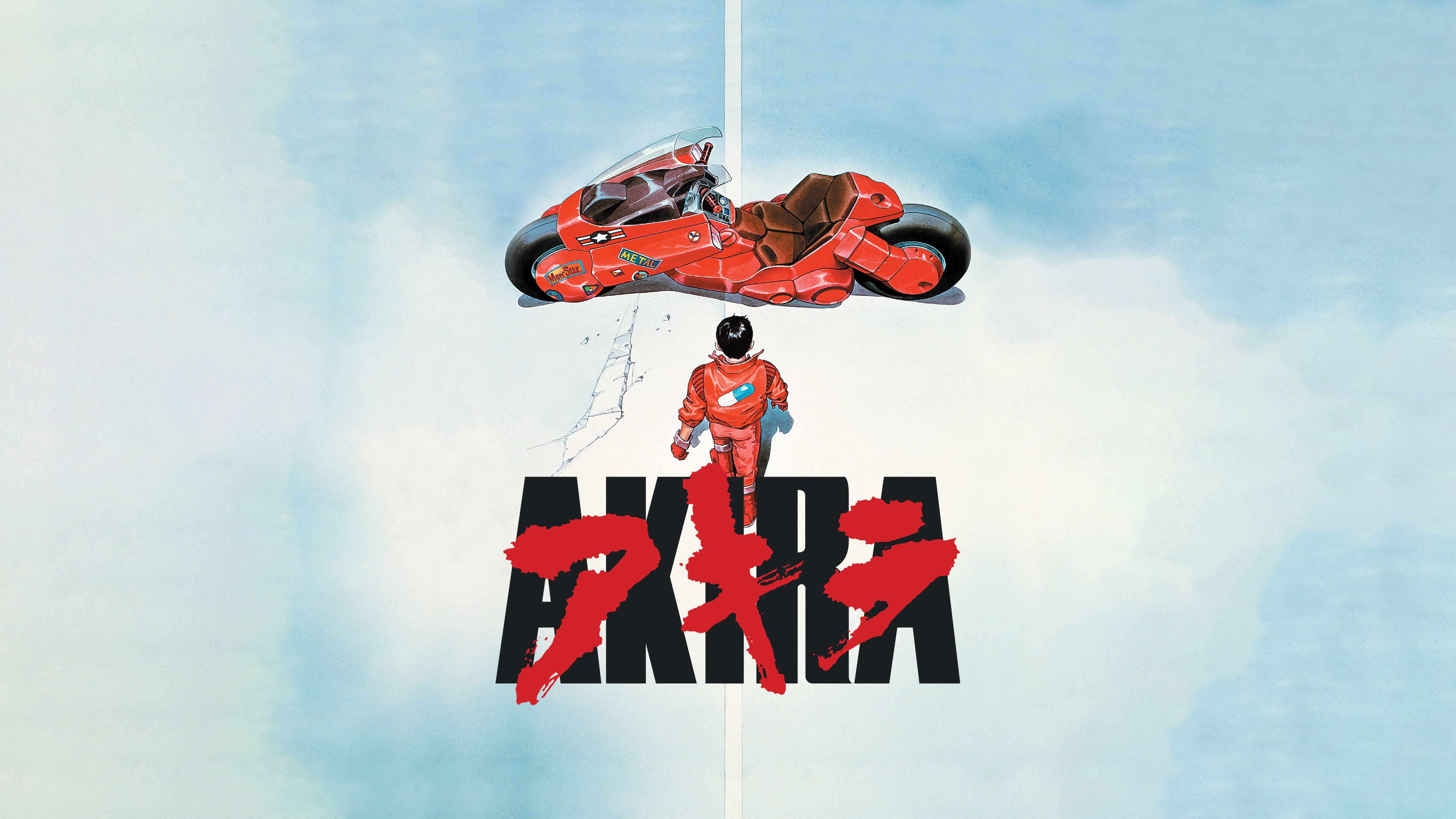4K Akira Motorcycle and Character HD Wallpaper