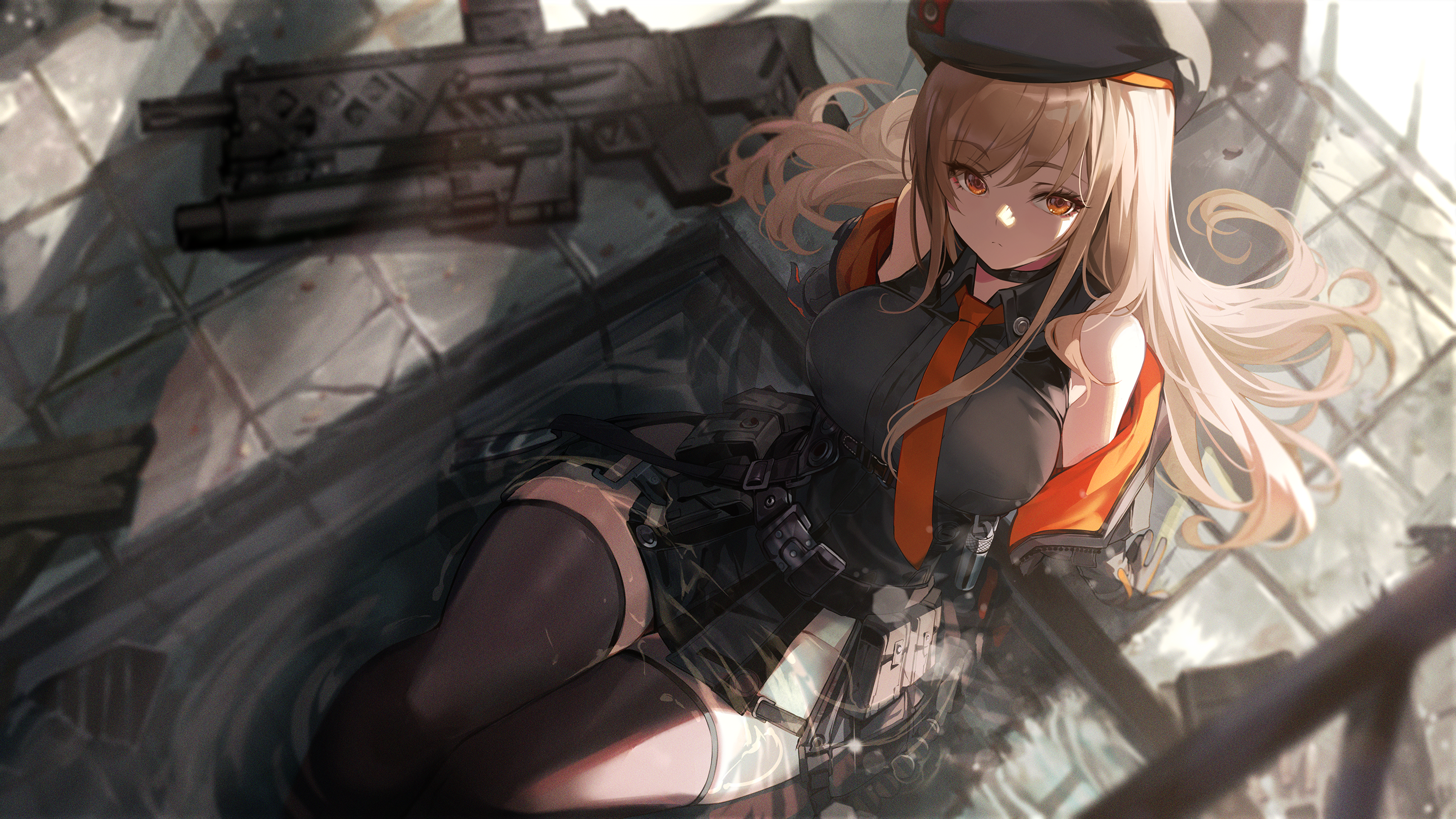 Nikke: The Goddess of Victory Rapi with a gun HD Wallpaper