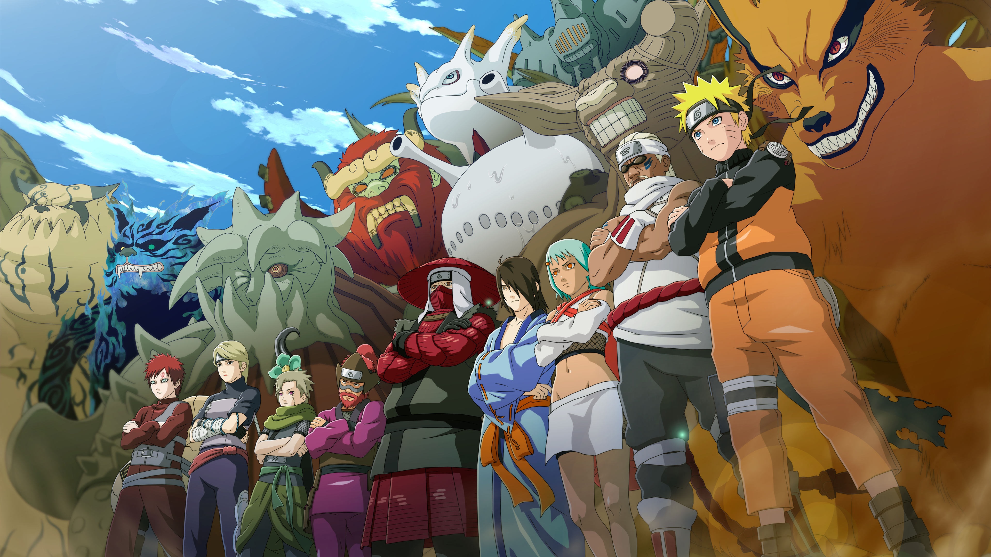 Naruto and the Tailed Beasts HD Wallpaper