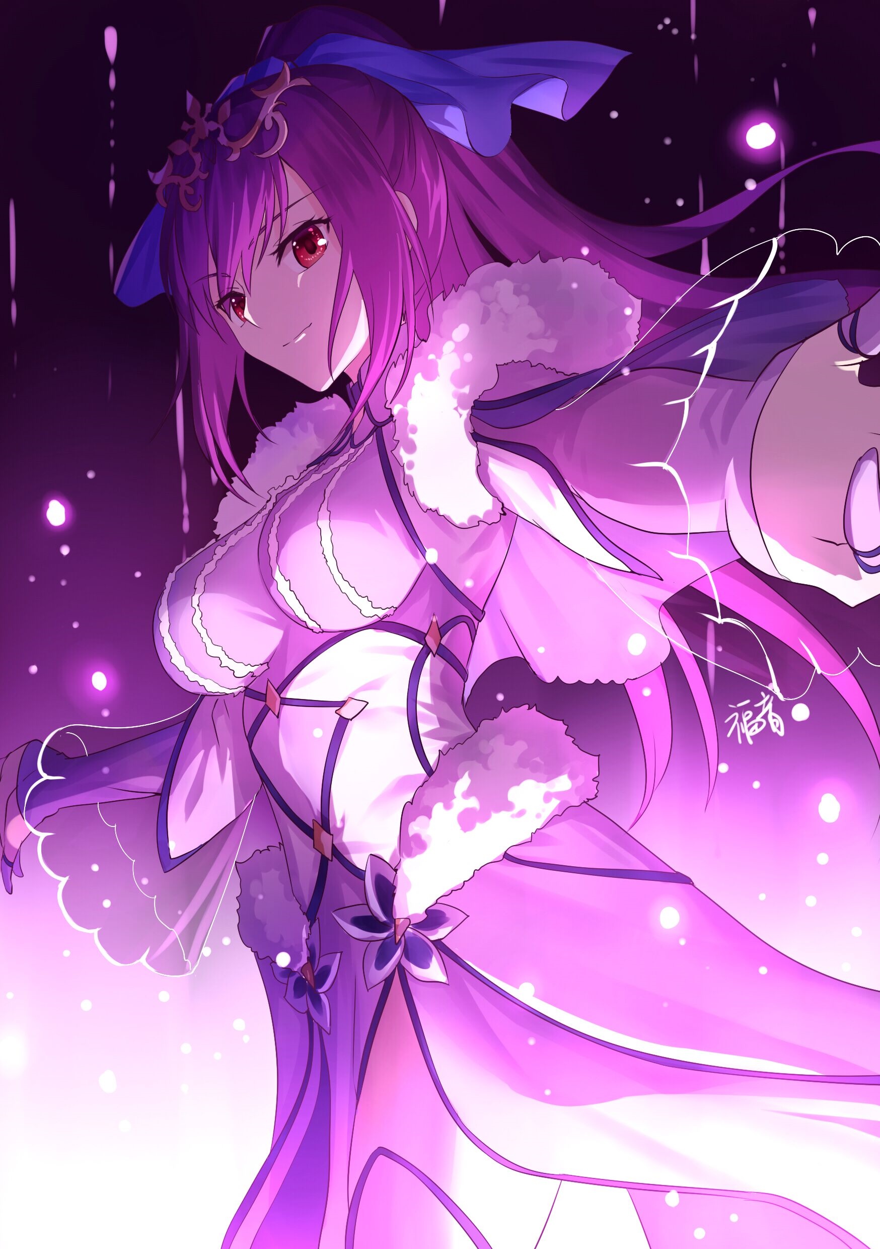 Scathach Skadi from Fate/Grand Order fan art HD Phone Wallpaper
