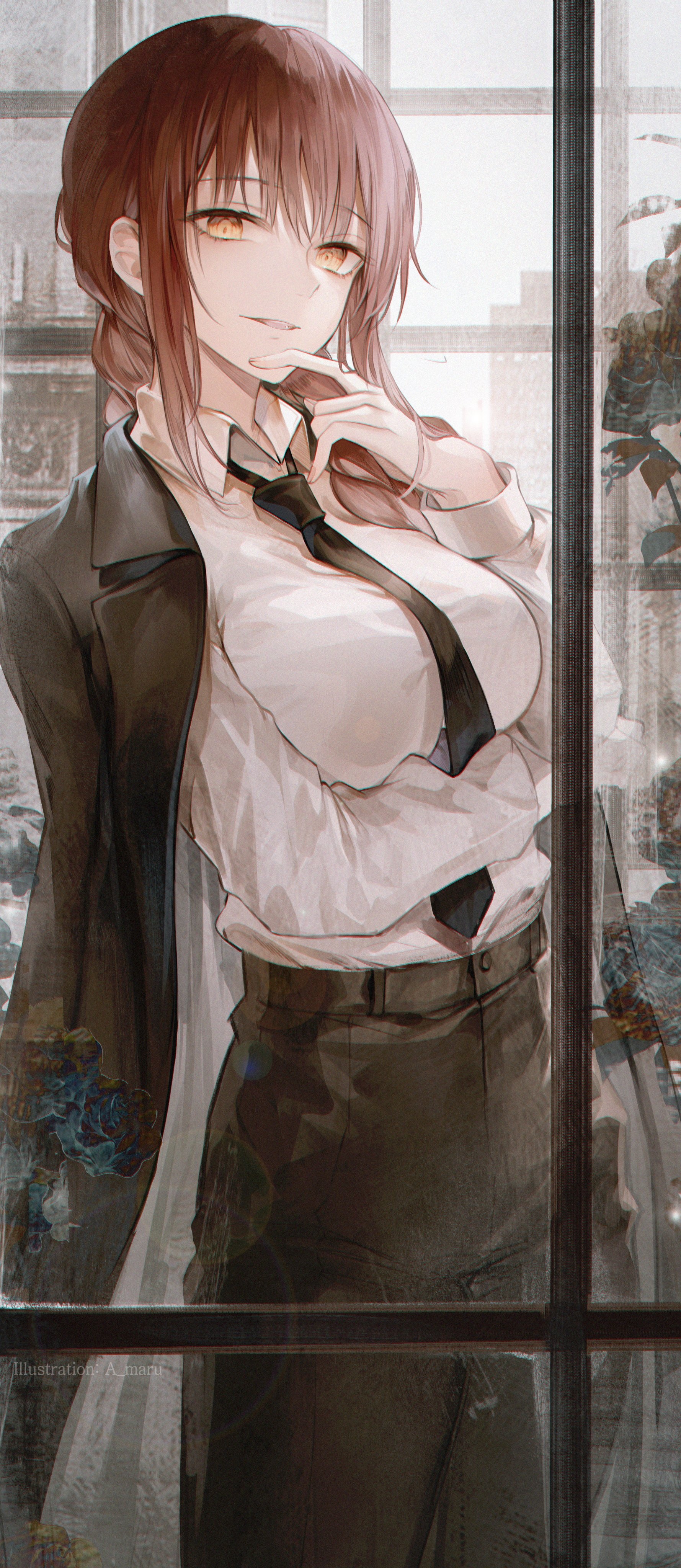 Makima from Chainsaw Man HD Phone Wallpaper