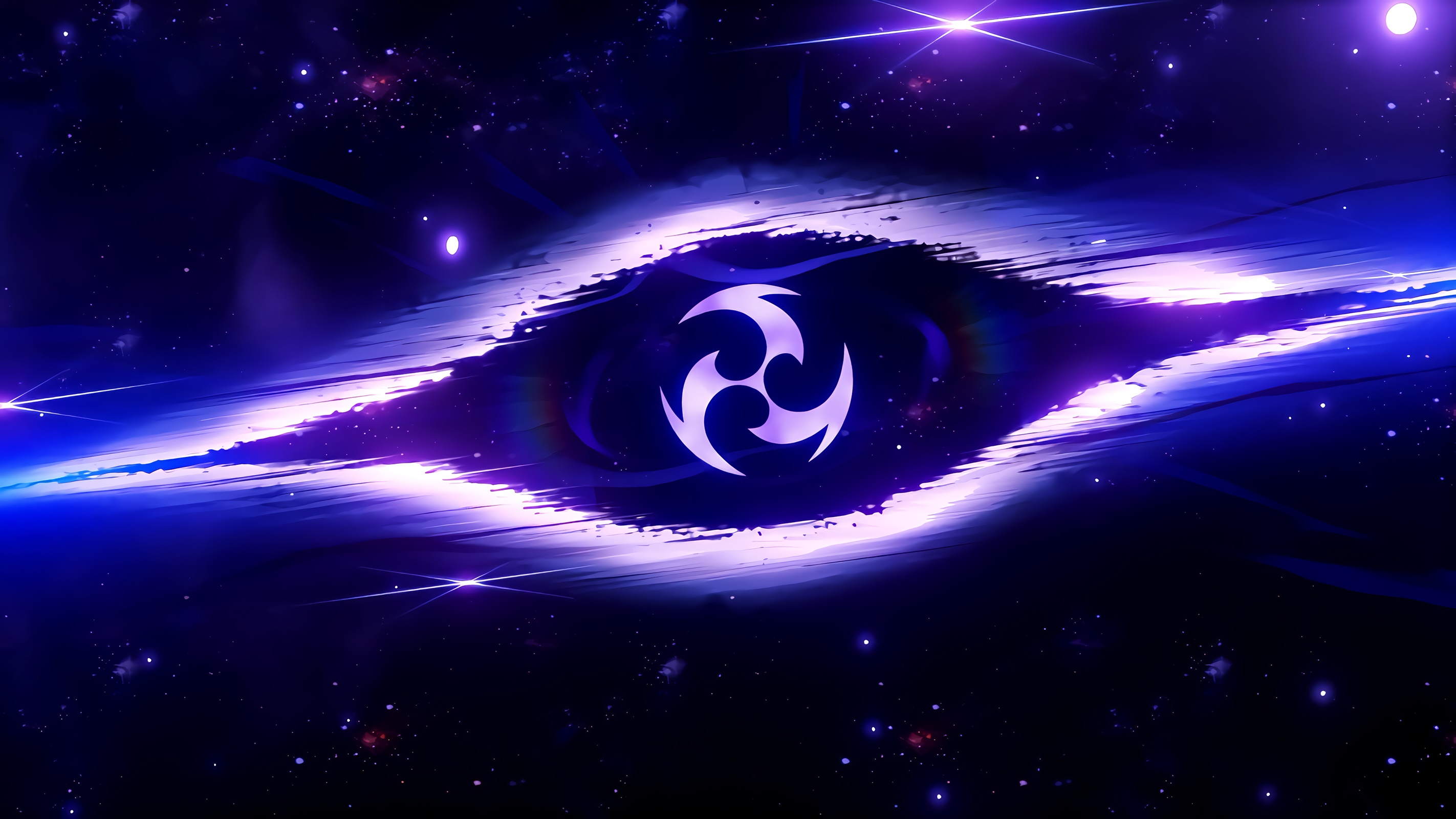 Genshin Impact Raiden Shogun Electro Symbol HD Wallpaper