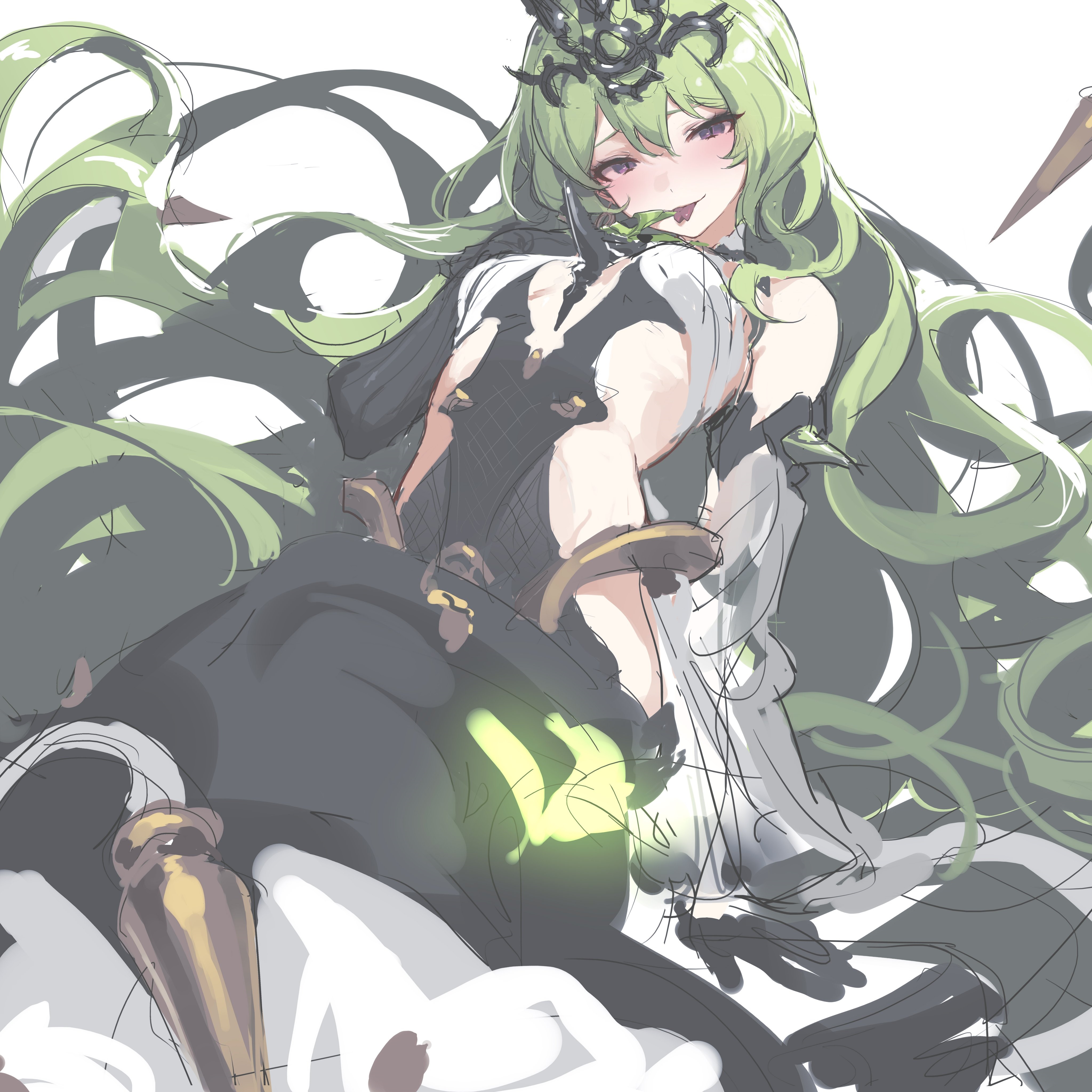 Mobius from Honkai Impact 3rd with green hair HD Wallpaper